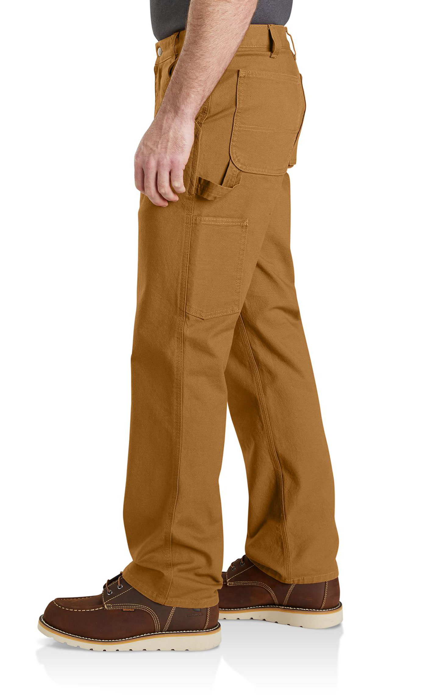 Carhartt Men's Duck Brown Rugged Flex Work Pants - Image 1
