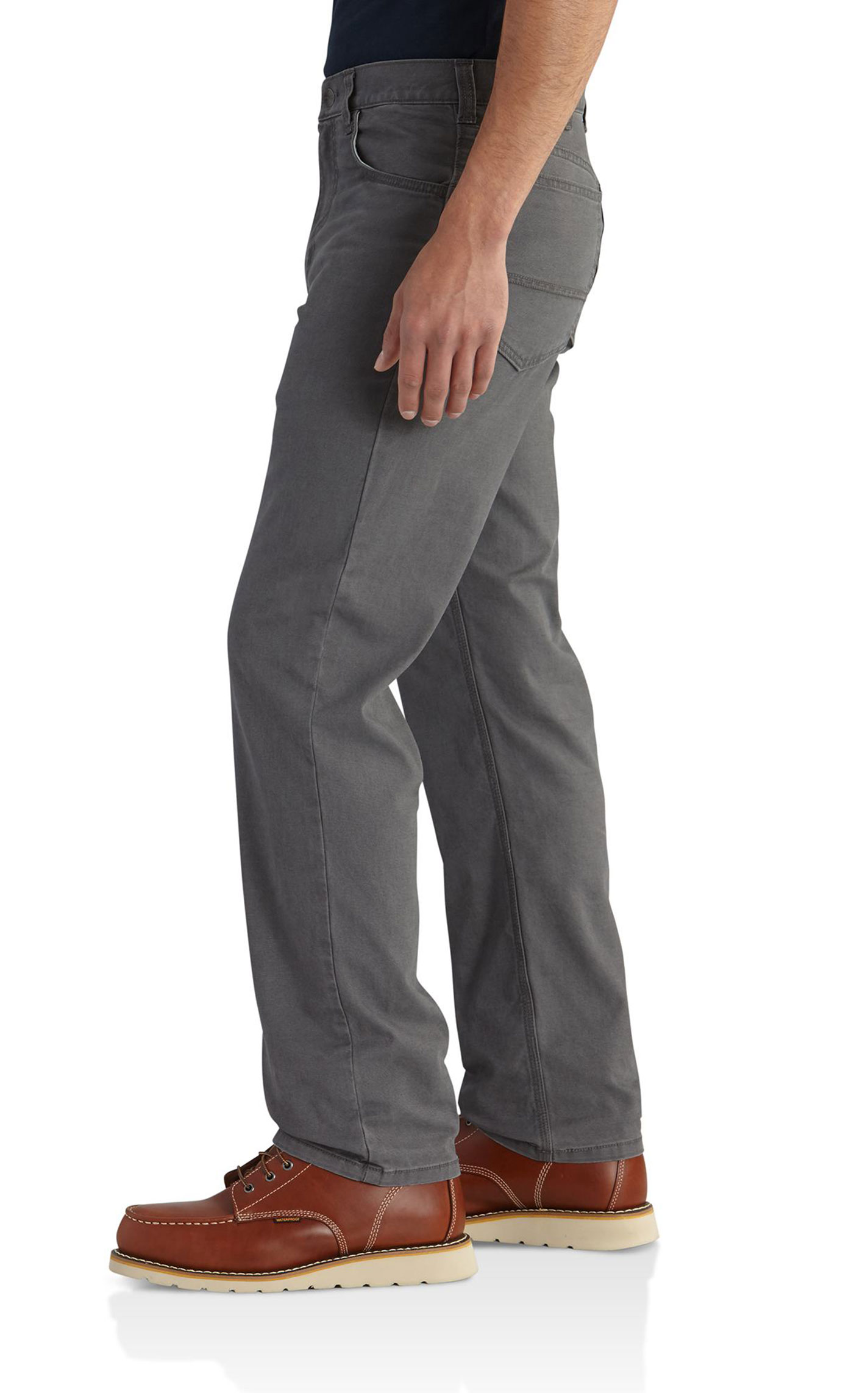 Carhartt Men's Charcoal Rugged Flex Canvas Work Pants - Image 3