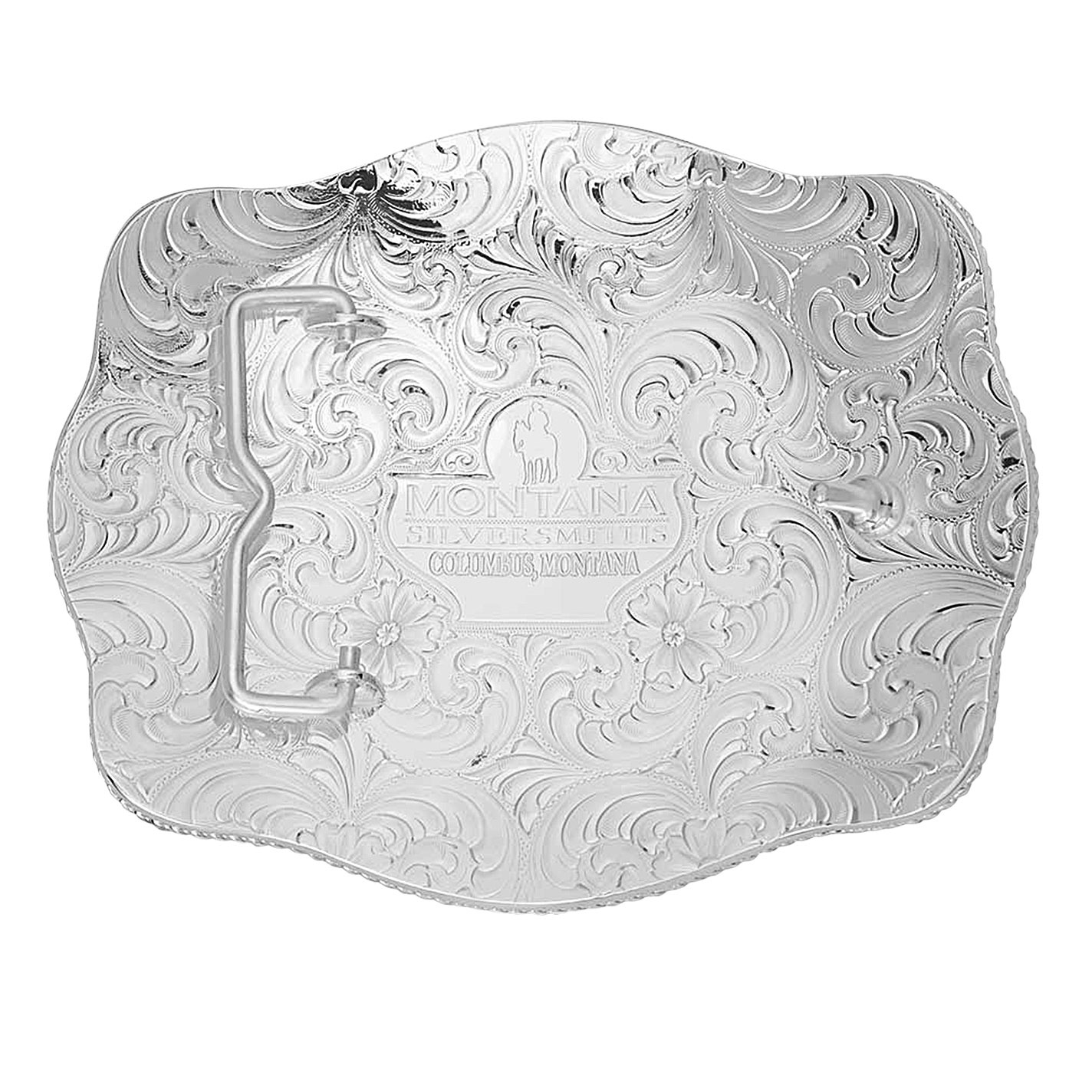 Montana Silversmiths Vaquero Silver & Gold Roosters Large Belt Buckle - Image 1