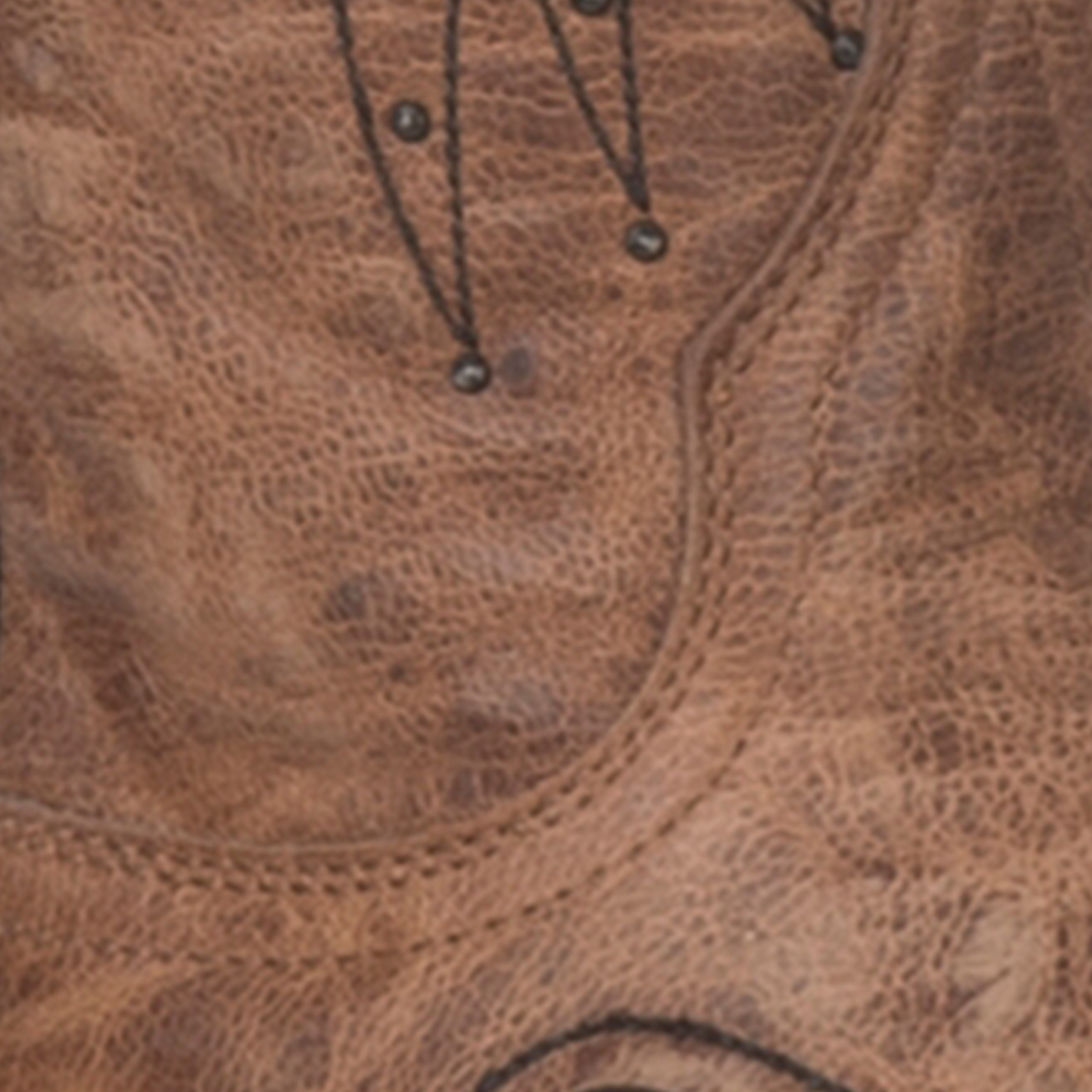 Cavender’s Women’s Brass Leather with Black Crystal Inlay Snip Toe Cowboy Boots - Image 1
