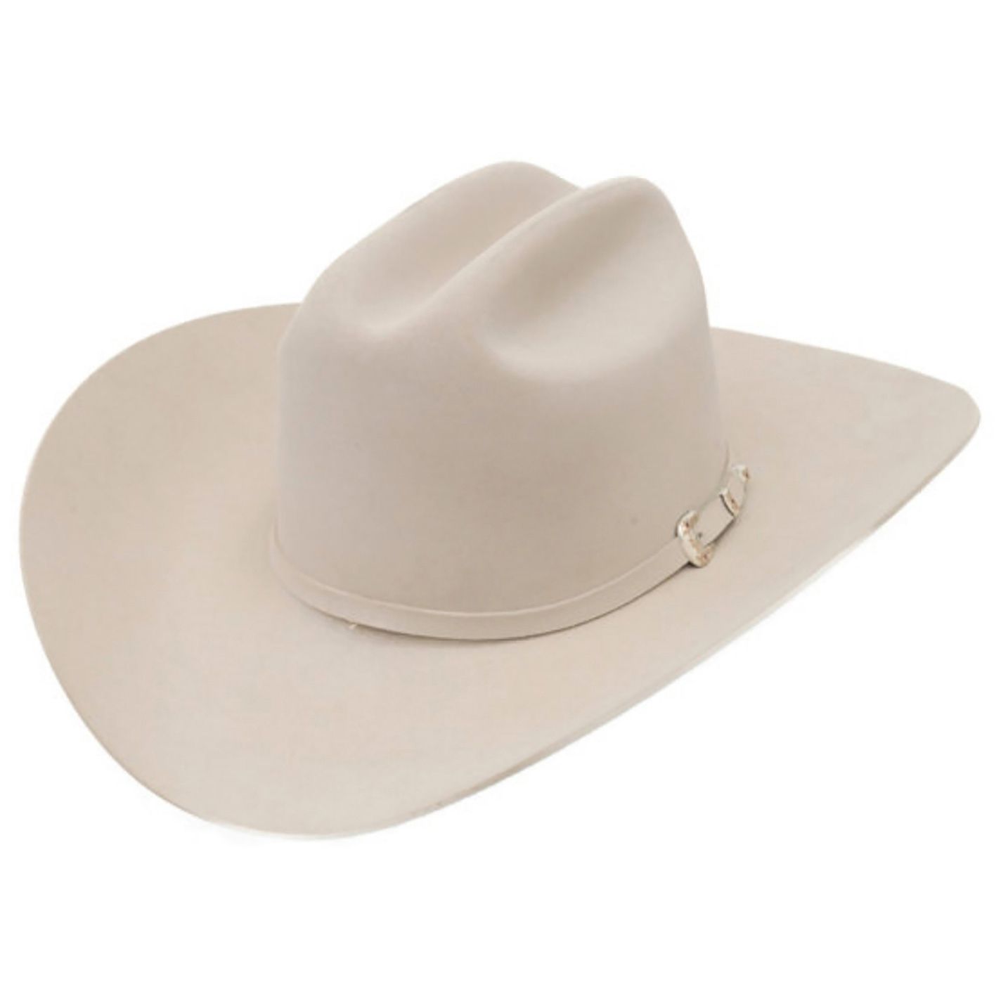 Stetson El Patron 30X Silverbelly Felt Cattleman's Crown Cowboy Hat - Image 1