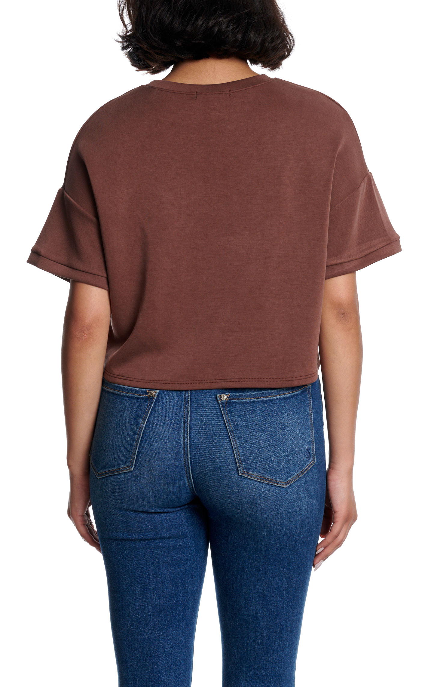 Moa Moa Women's Cappuccino Texas Graphic Cropped T-Shirt - Image 1