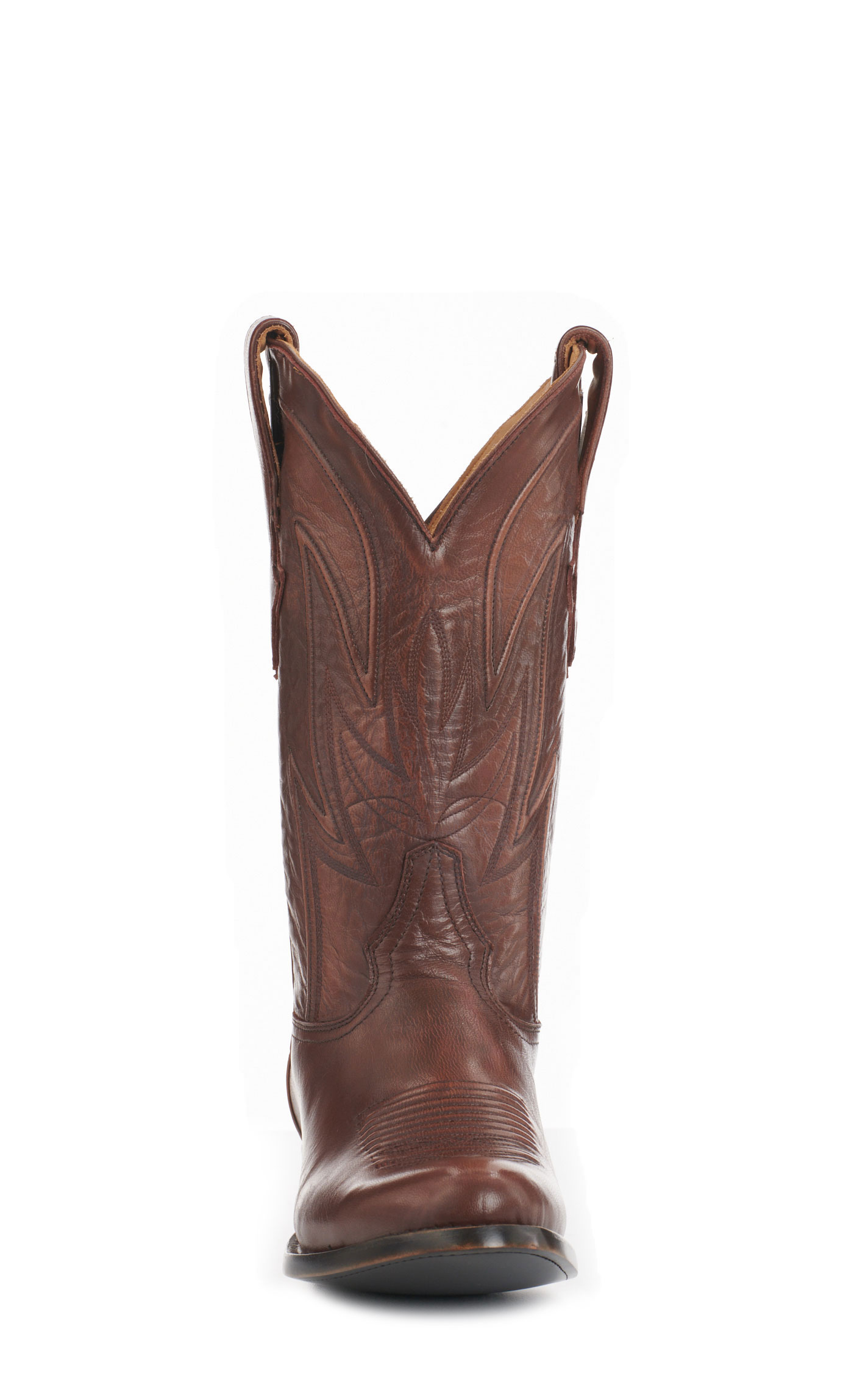 JRC & Sons Men's Creed Brush Off Goat Round Toe Cowboy Boot in Tan - Image 1