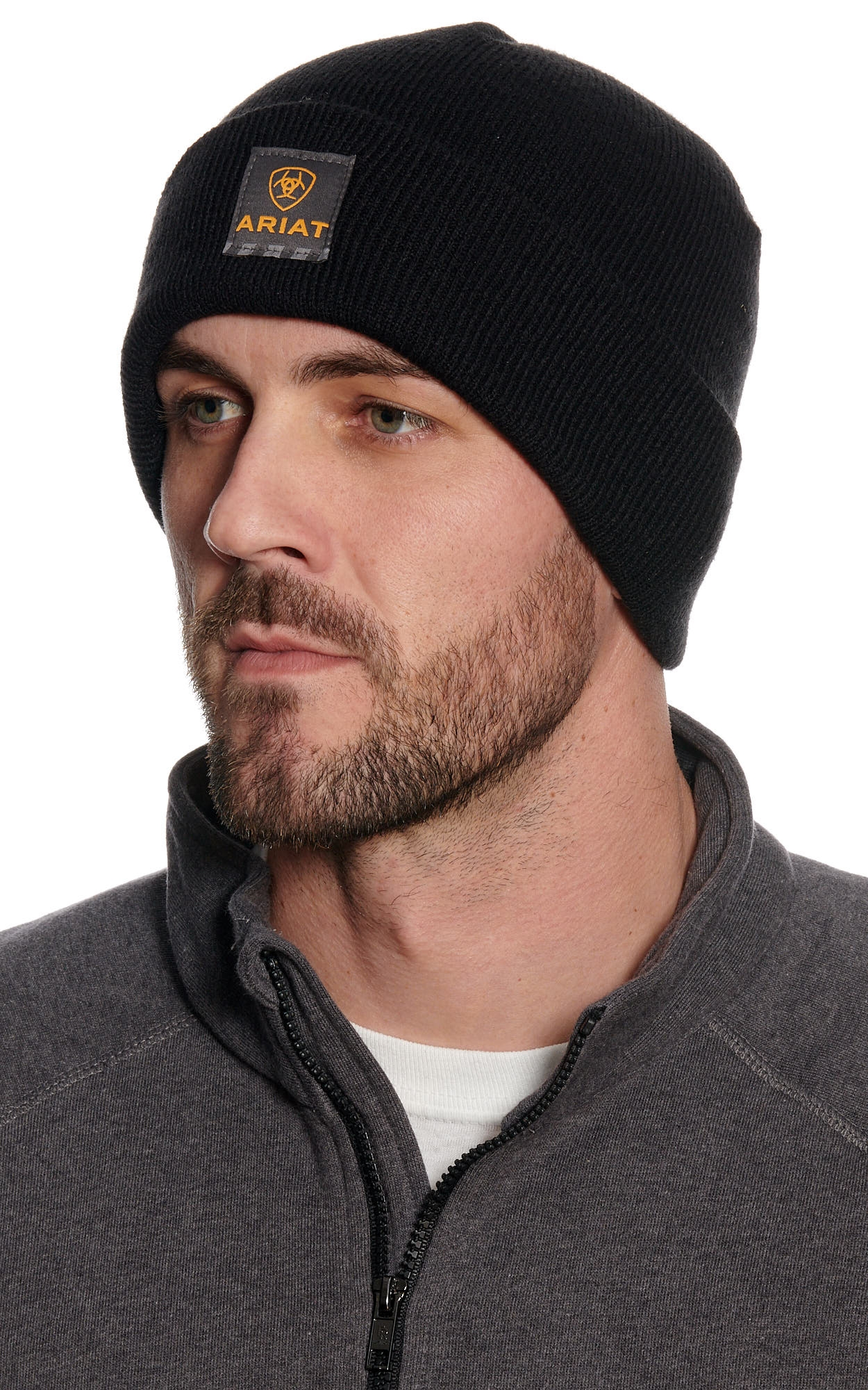 Ariat Men's Rebar Black Watch Cap - Image 1