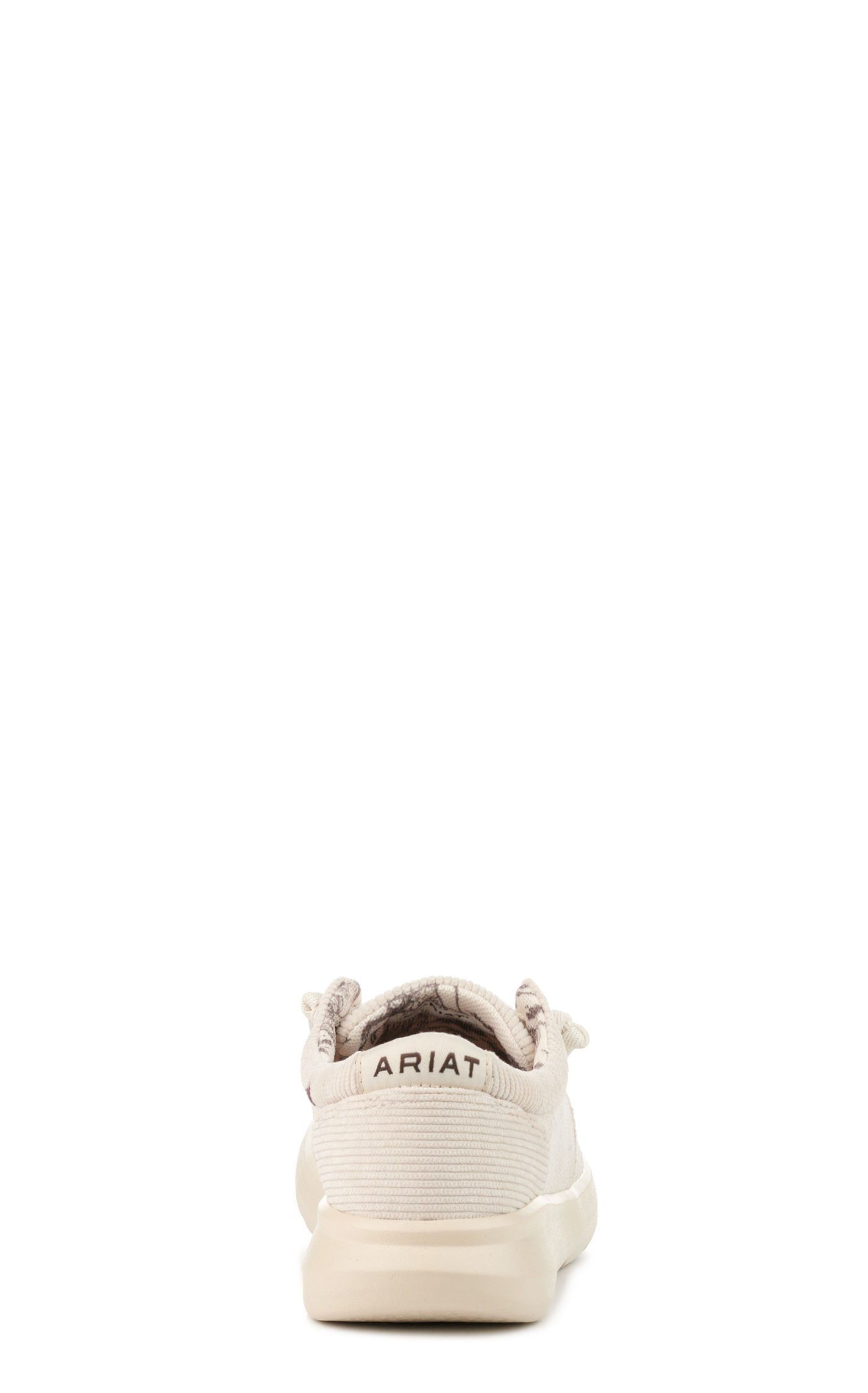 Ariat Women’s Cream Hilo Corduroy Moc Toe Casual Shoes - Image 1