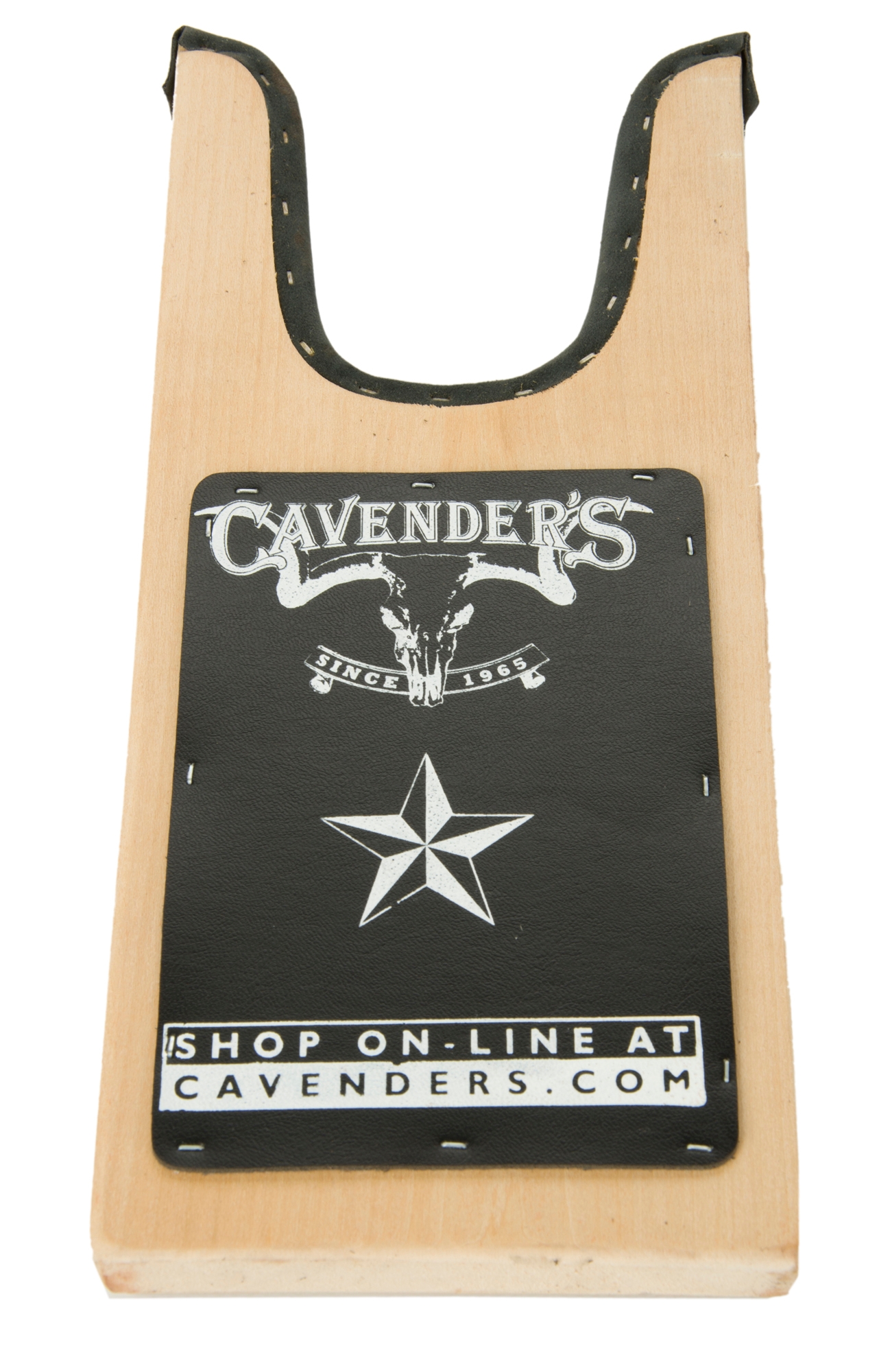 Cavender's Natural Stained Heavy Logo Boot Jack - Image 1