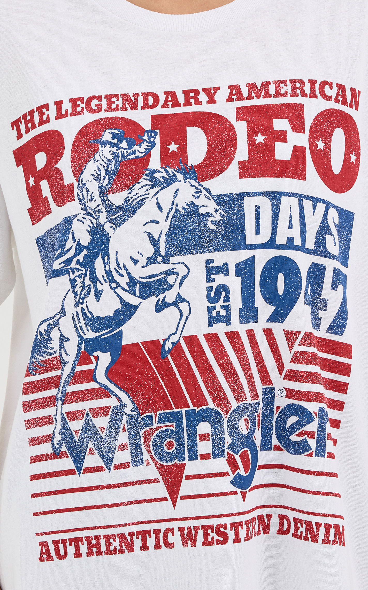 Wrangler Retro Women's White Rodeo Days Graphic T-Shirt - Image 1