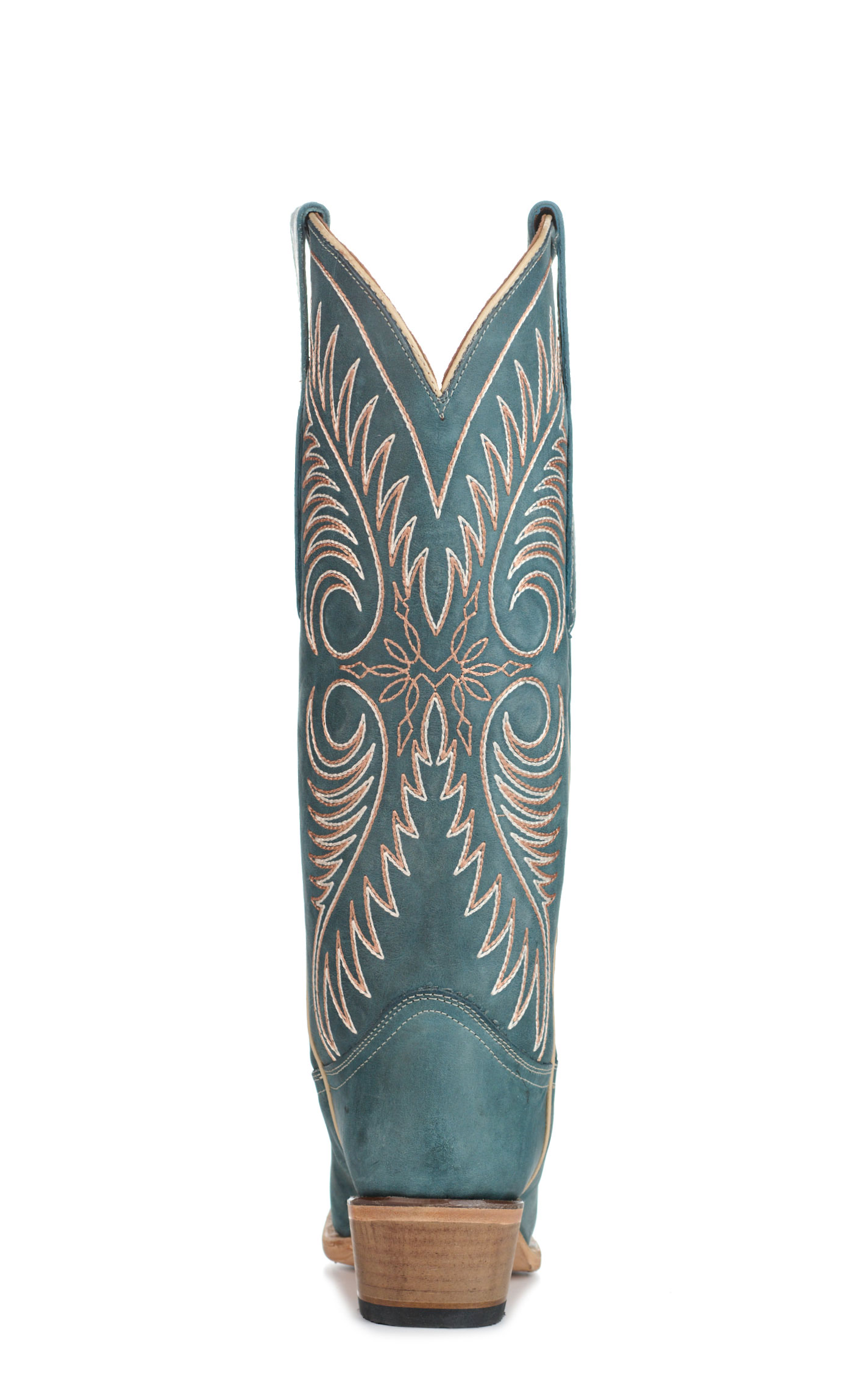 Corral Women's Distressed Blue Snip Toe Cowboy Boots - Image 1