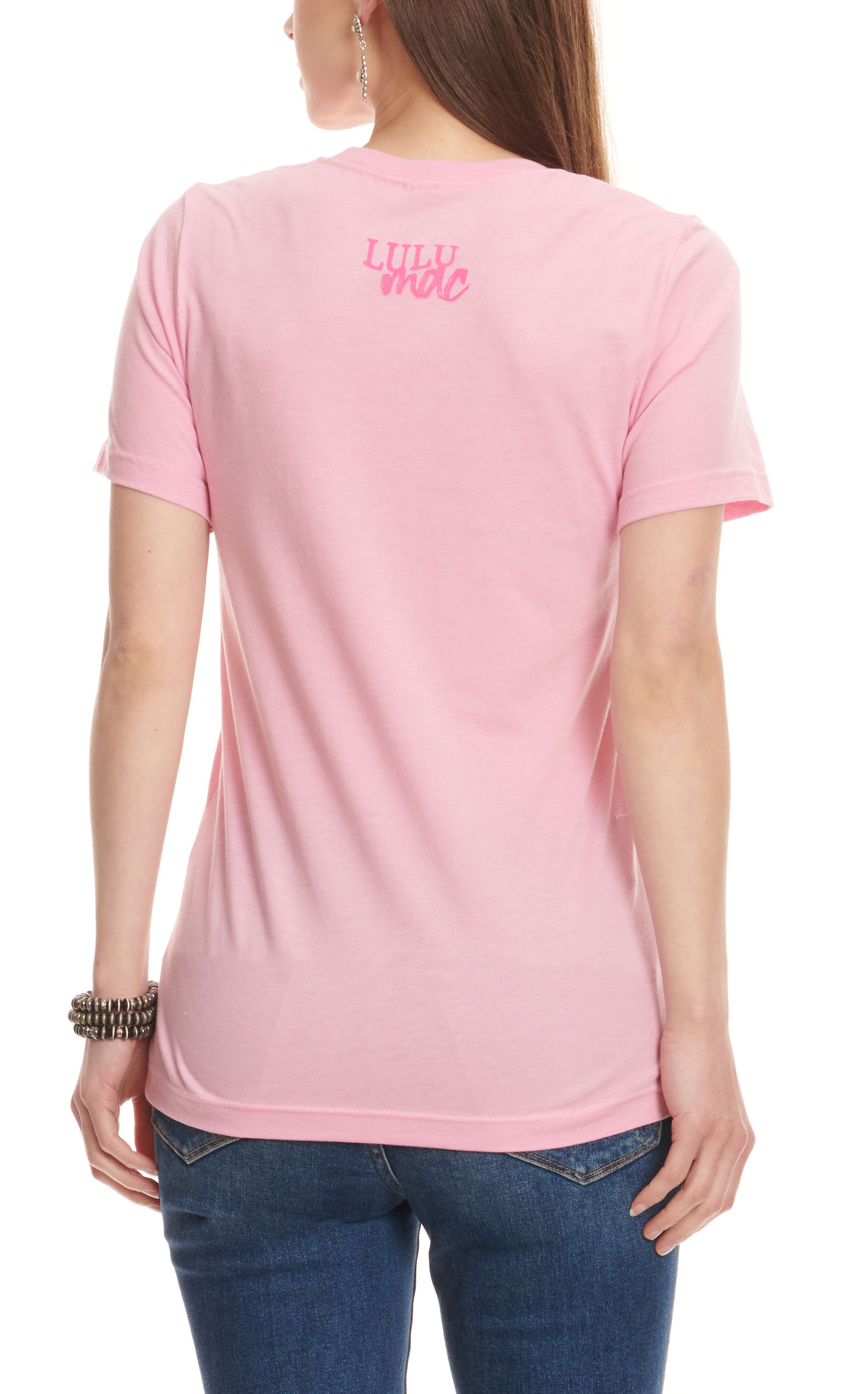 Lulu Mac Women's Bubblegum Pink Cool It Cowboy Graphic Short Sleeve T-Shirt - Image 1