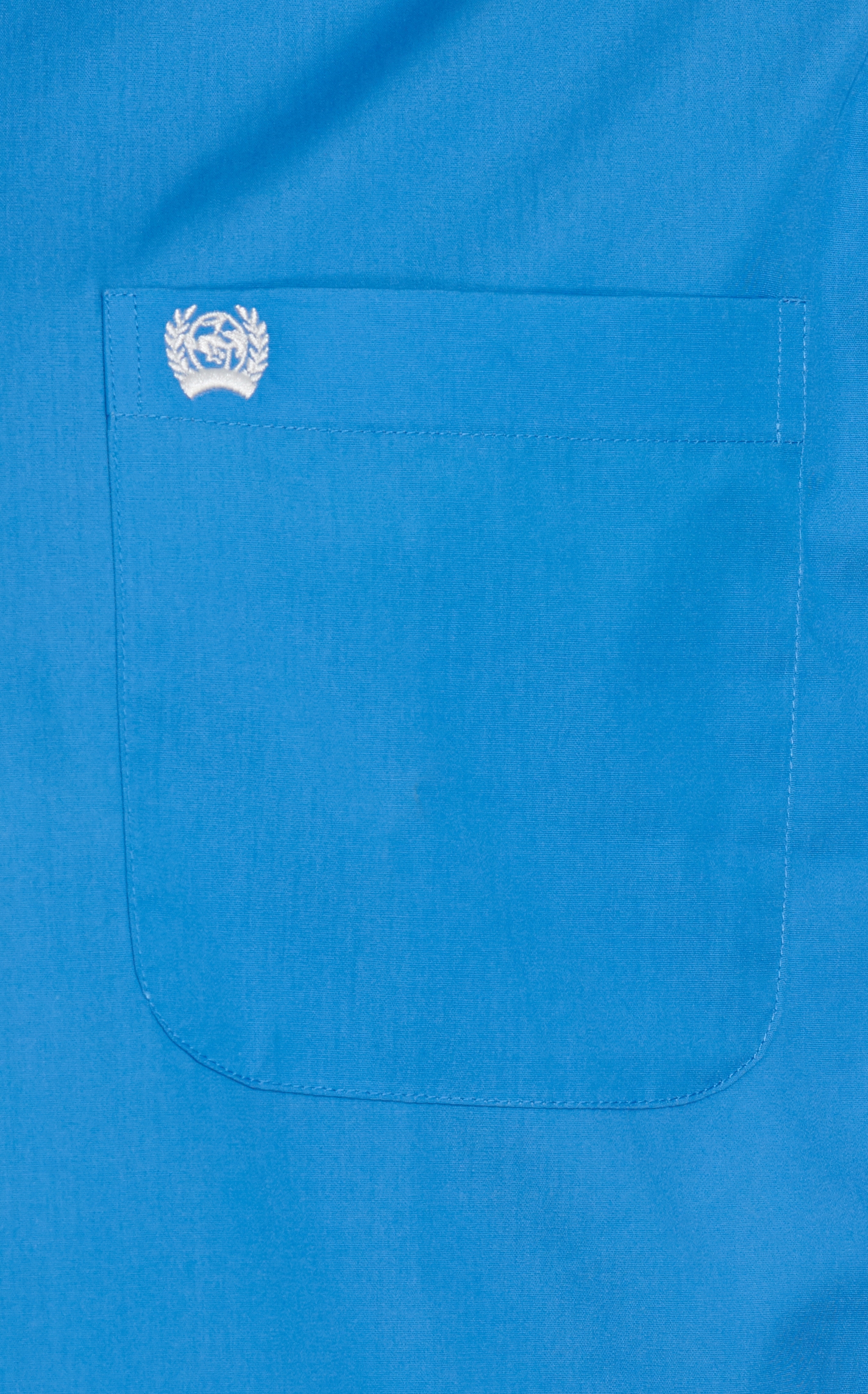 Cinch Men's Solid Blue Long Sleeve Western Shirt - Image 1
