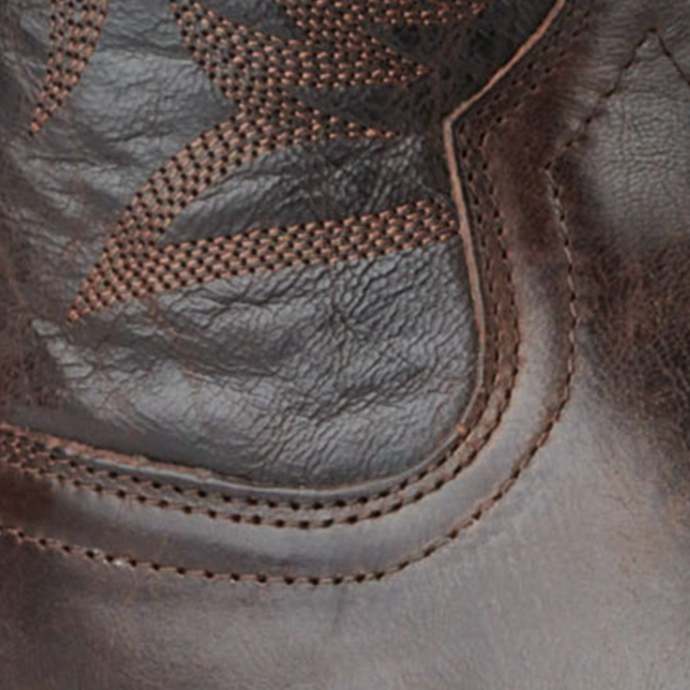 Ariat Men's Sport Herdsman Burnished Chocolate Punchy Square Toe Cowboy Boots - Image 1