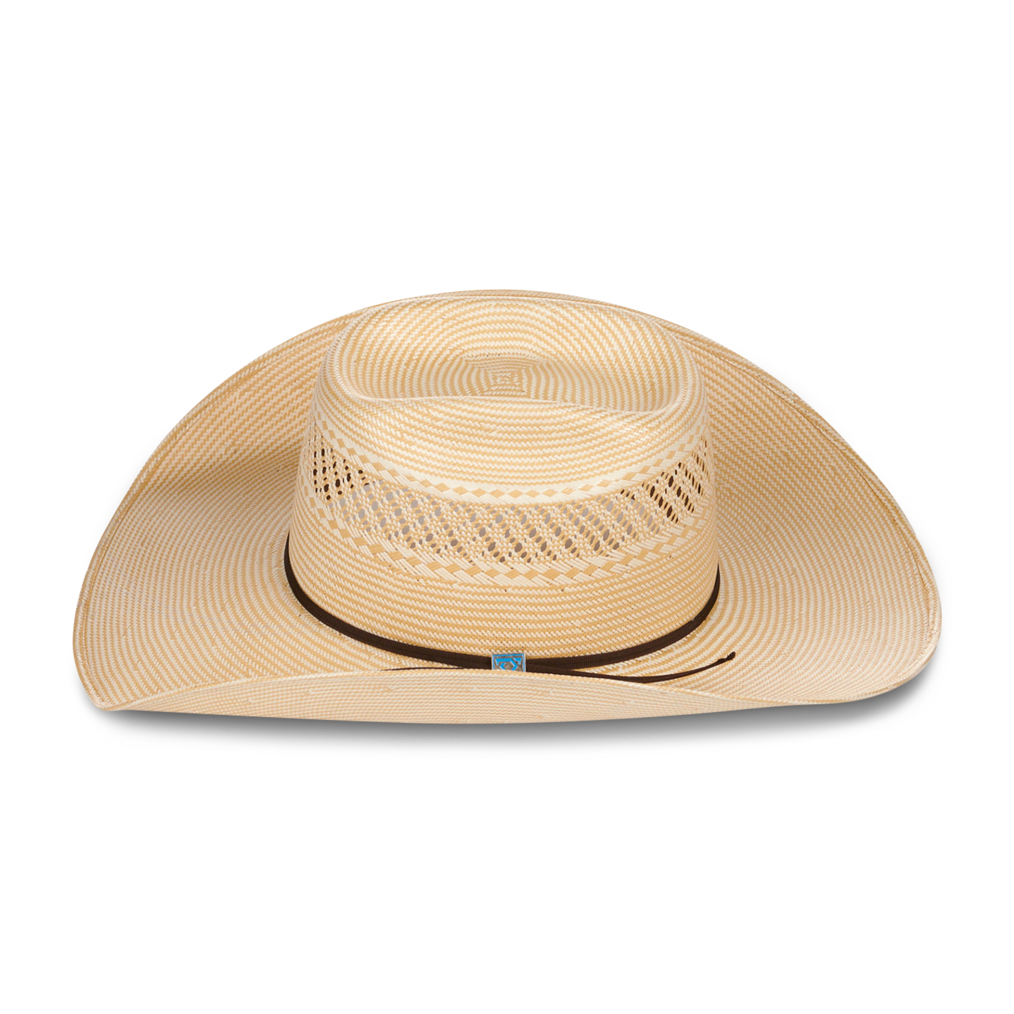 Resistol's Cody Johnson Two Tone Vented Cattleman Crown Straw Cowboy Hat - Image 1