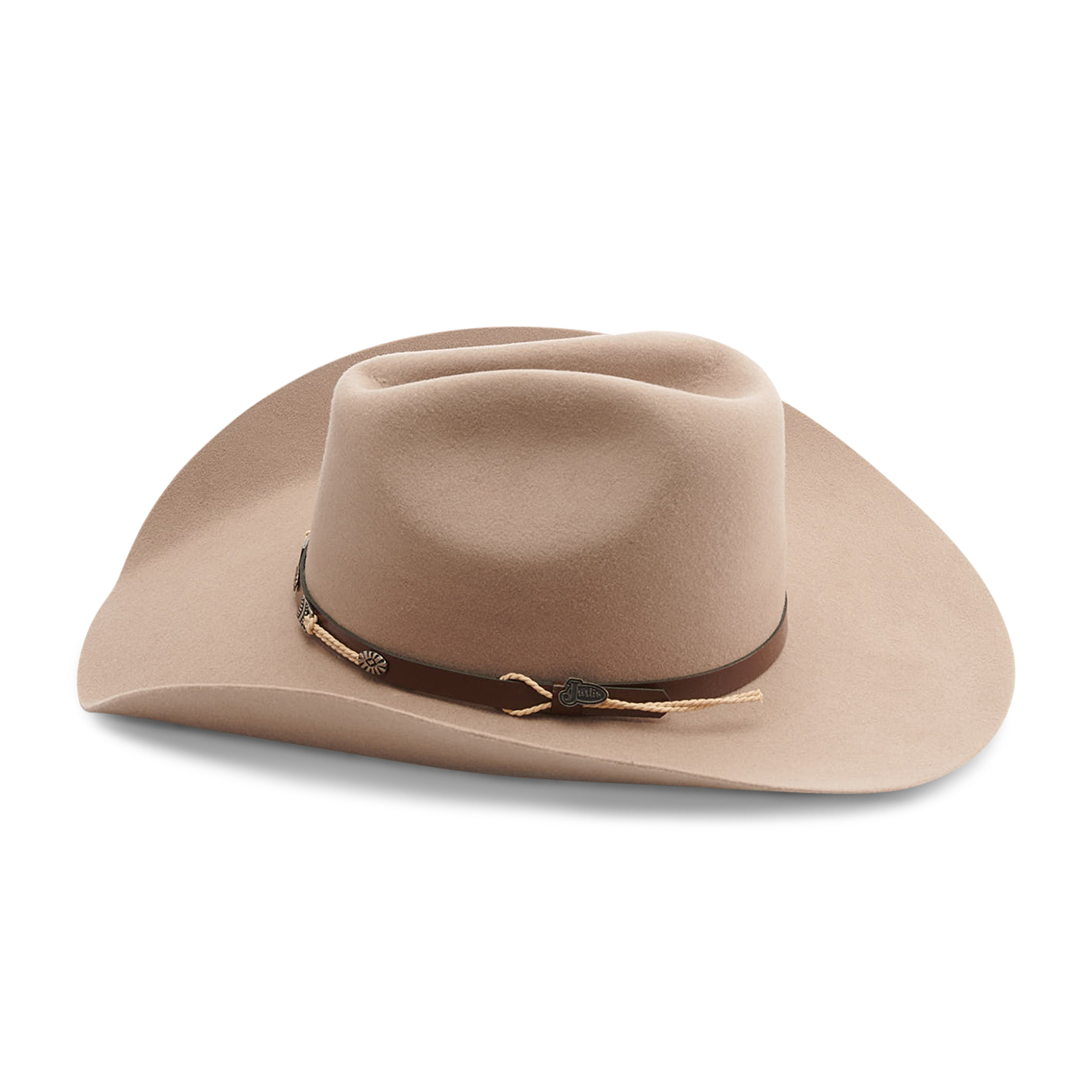 Justin Bent Rail Alpine Stone Gus Felt Cowboy Hat - Image 1