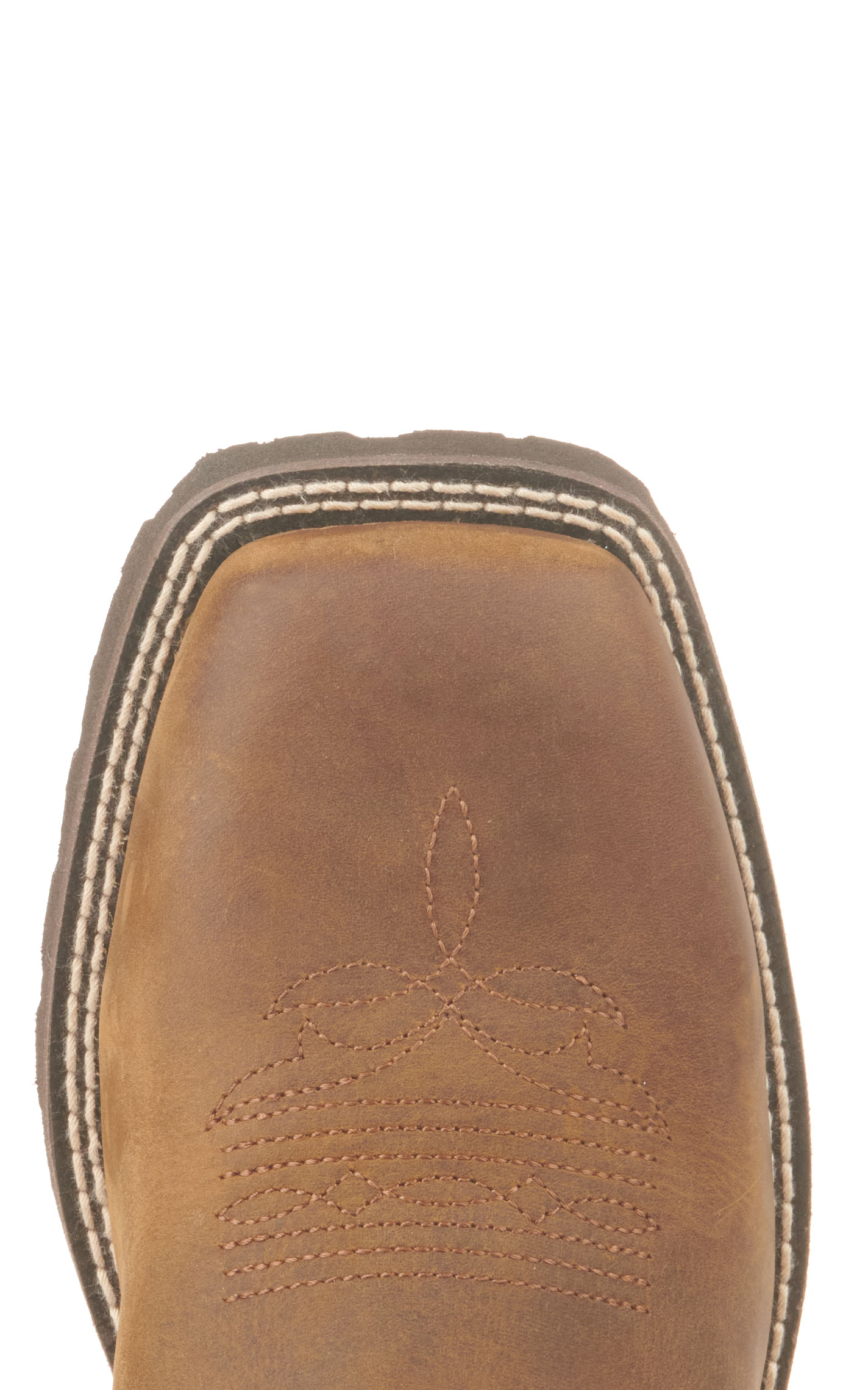 Ariat Women's Unbridled Rancher Oily Distressed Brown Waterproof Wide Square Toe Cowboy Boots - Image 1
