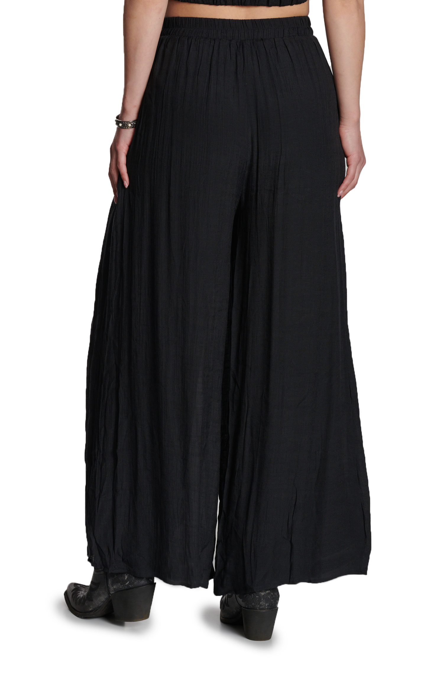 HYFVE Women's Black Palazzo Pants - Image 1
