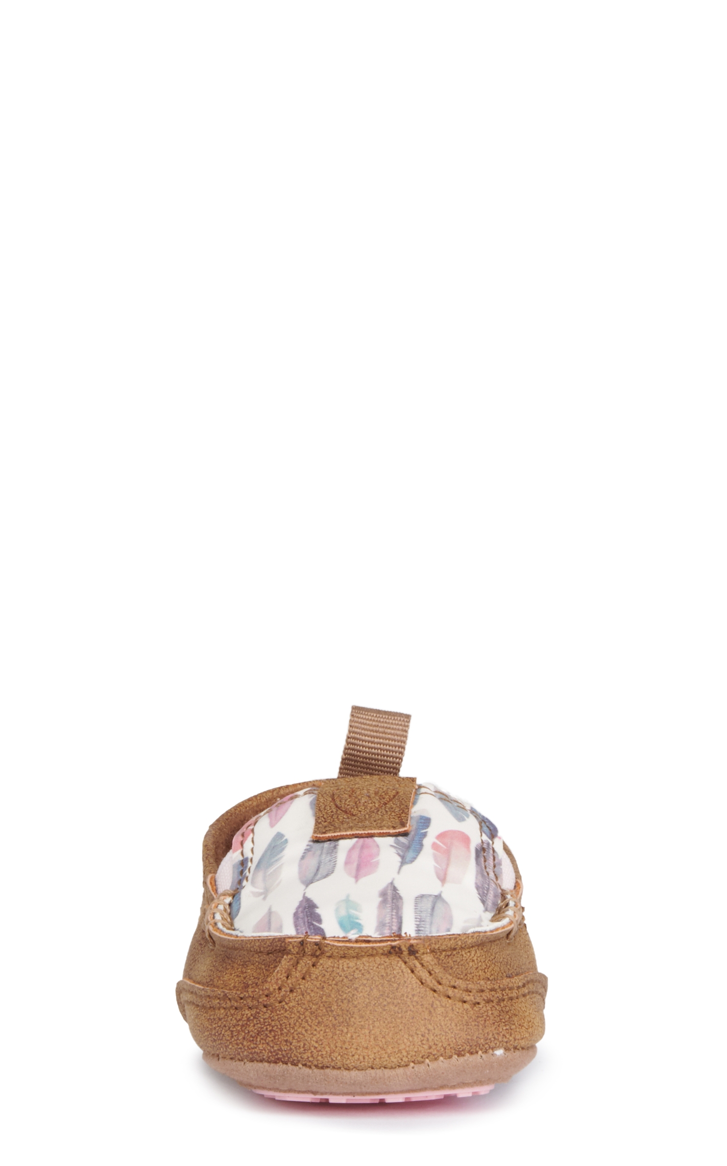 Ariat Lil Stompers Infant Anna Brown and Watercolor Feathers Cruiser Casual Shoes - Image 1