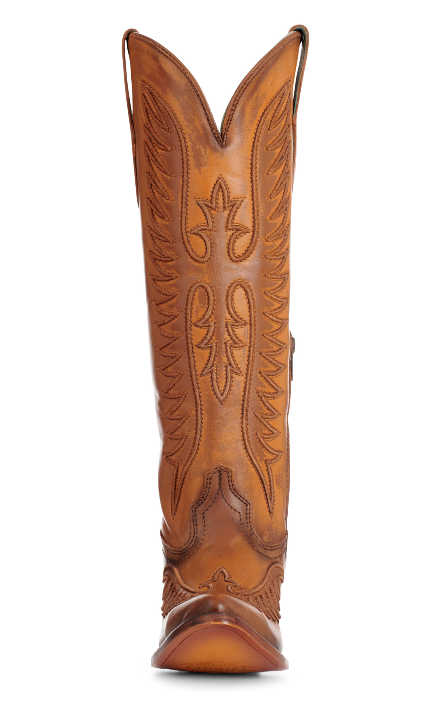 Corral Women's Tan Stitched J Toe Cowboy Boots - Image 1