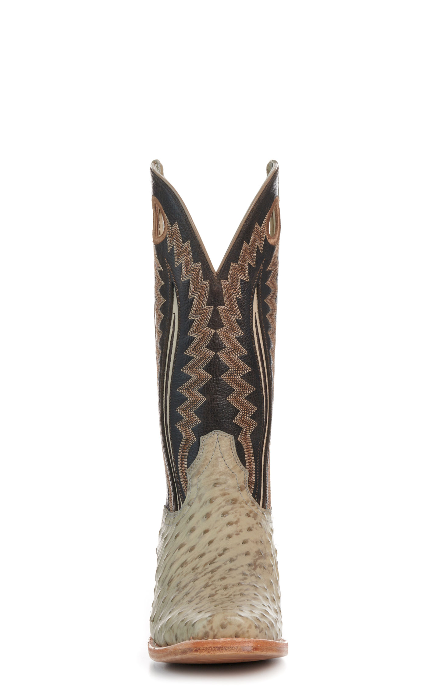 Ariat Men's Platinum Full Quill Ostrich Narrow Cutter Toe Cowboy Boots - Image 1