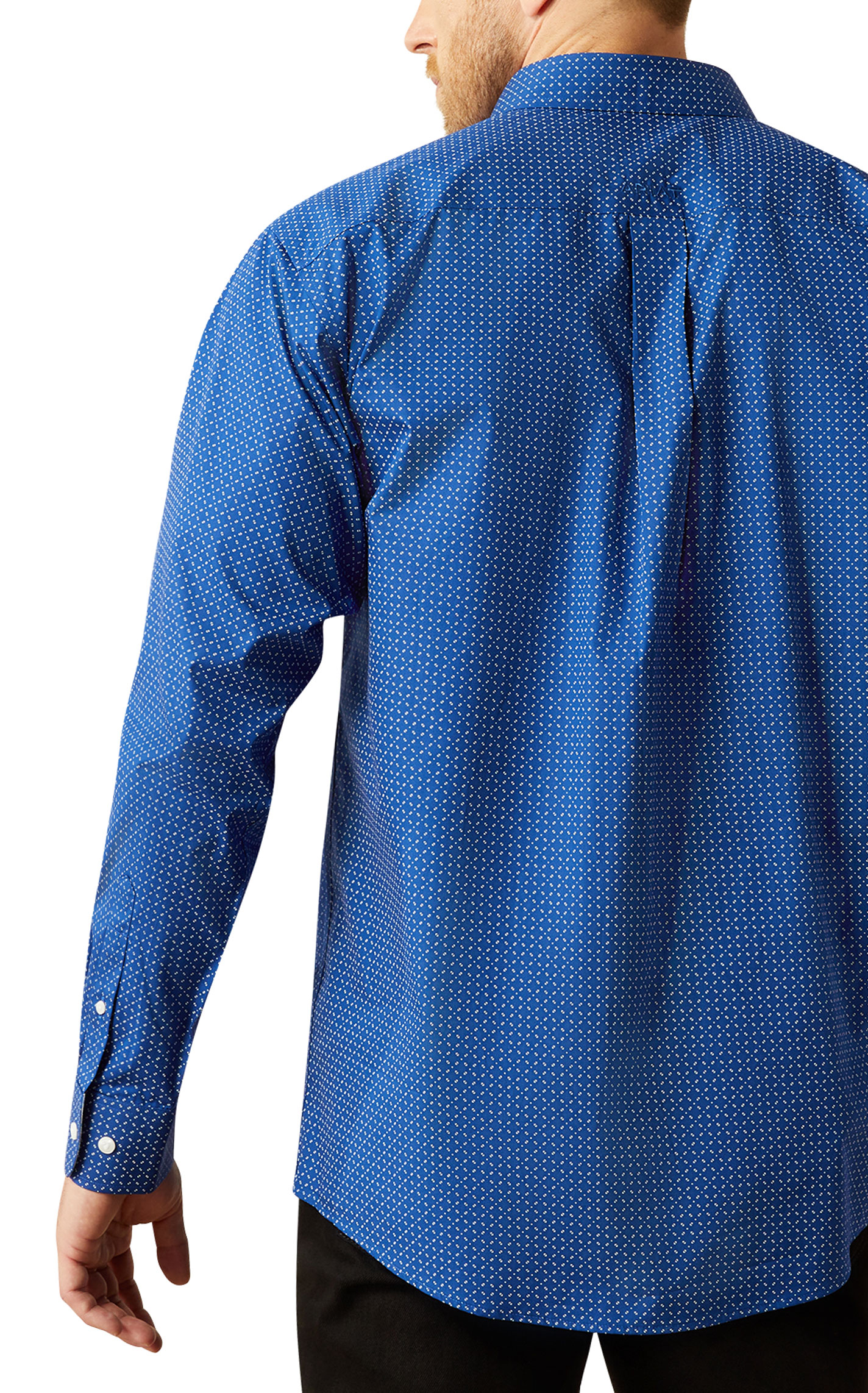 Ariat Men's Bodie Royal Blue Geo Print Western Shirt - Image 1
