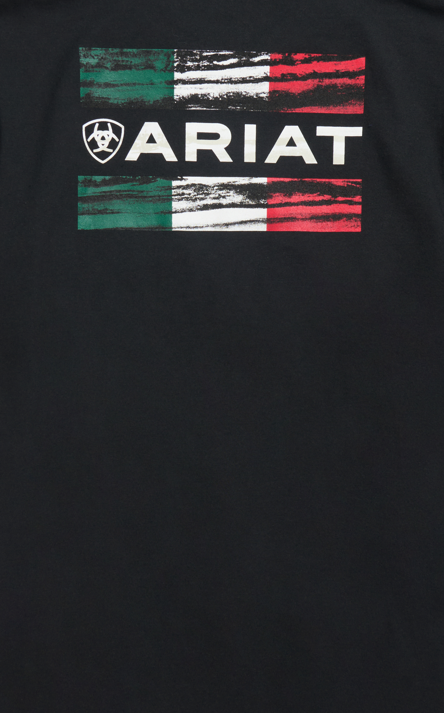 Ariat Boy's Black & Mexico Flag Logo Graphic T-Shirt - Image 1