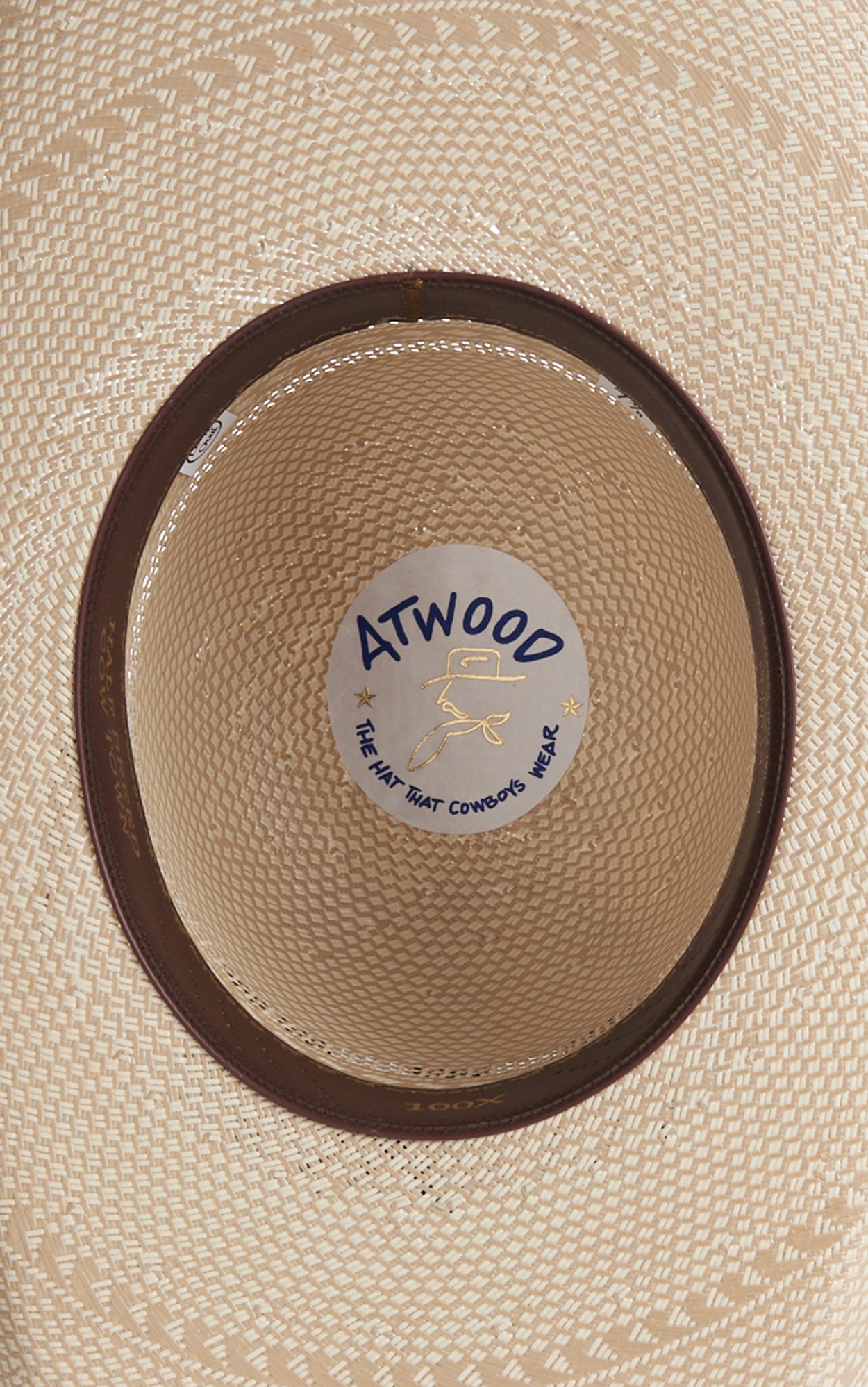 Atwood 100X Cowtown Open Crown Half Breed Vent Cowboy Hat - Image 1