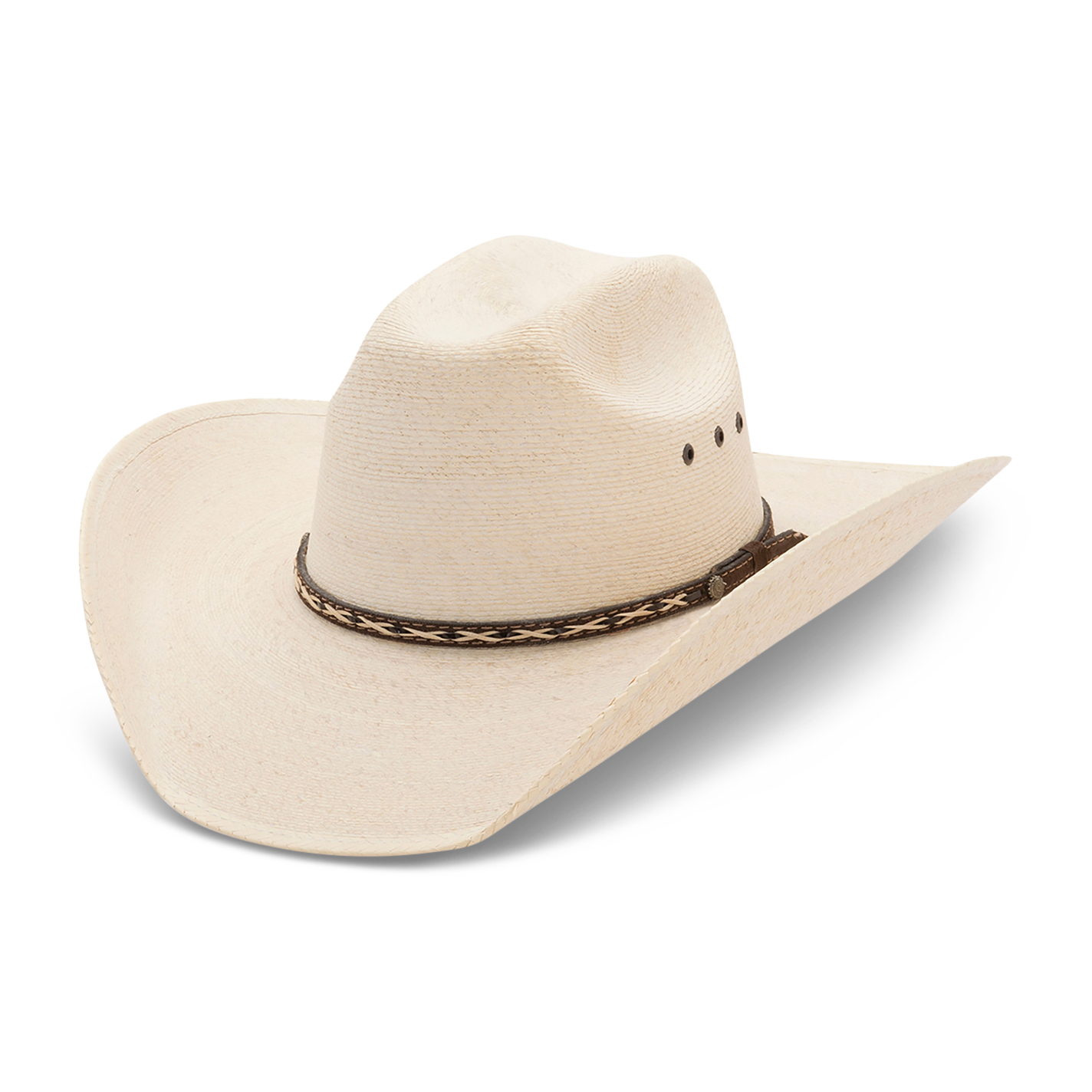 Cavender's 20X Natural with Chocolate Band Ponderosa Palm Leaf Cowboy Hat - Image 1