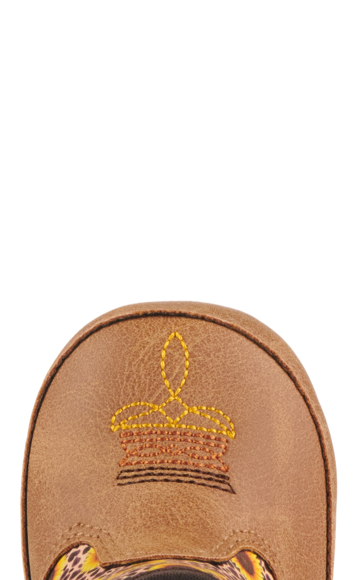 Twister Infant Baby Bucker Sunnie Tan and Sunflower Print Round Toe Cowboy Boots - Image 4