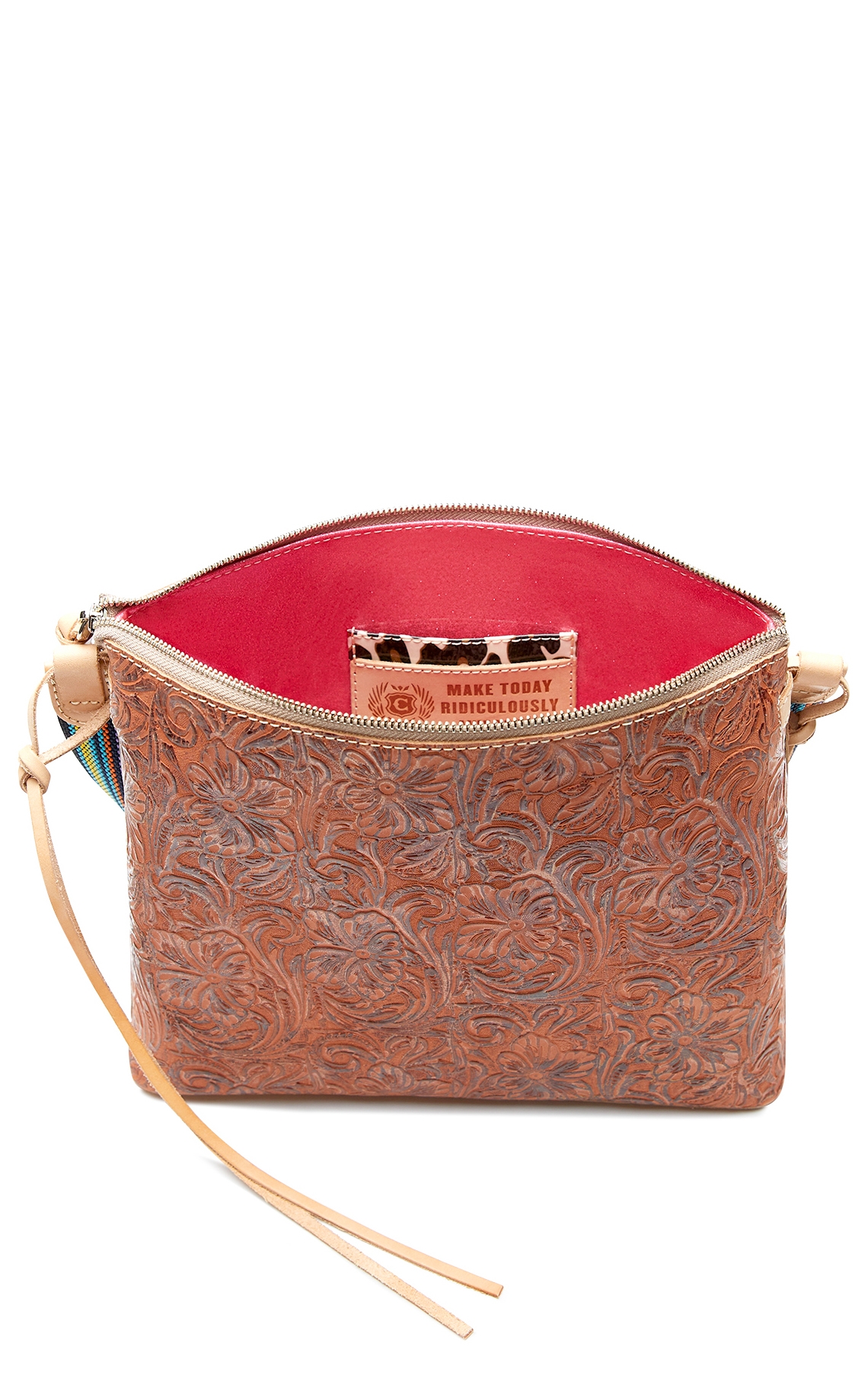 Consuela Sally Tooled Leather Downtown Crossbody Purse - Image 1