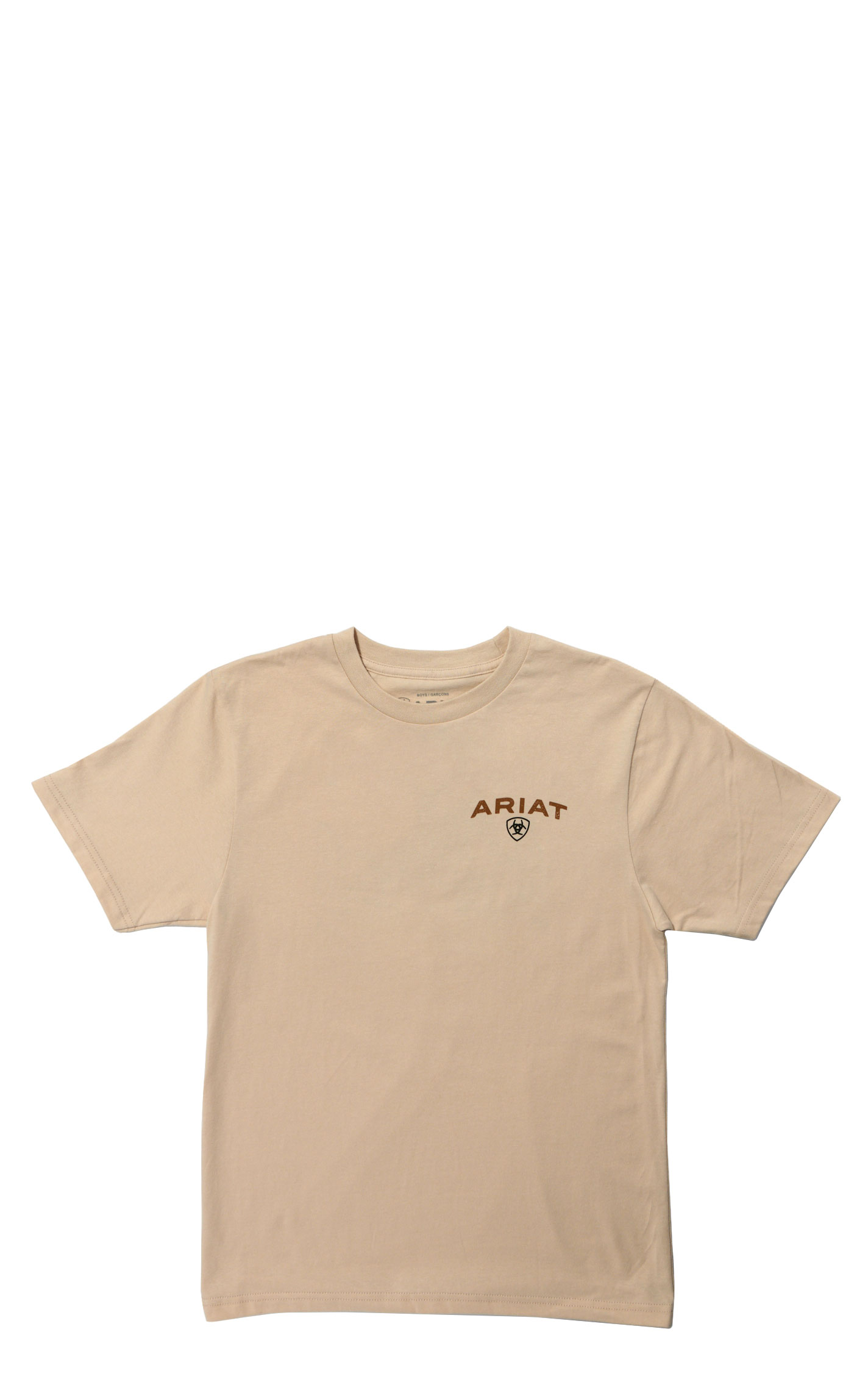 Ariat Boy's Khaki Diablo Toro Logo Graphic T-Shirt - Image 1