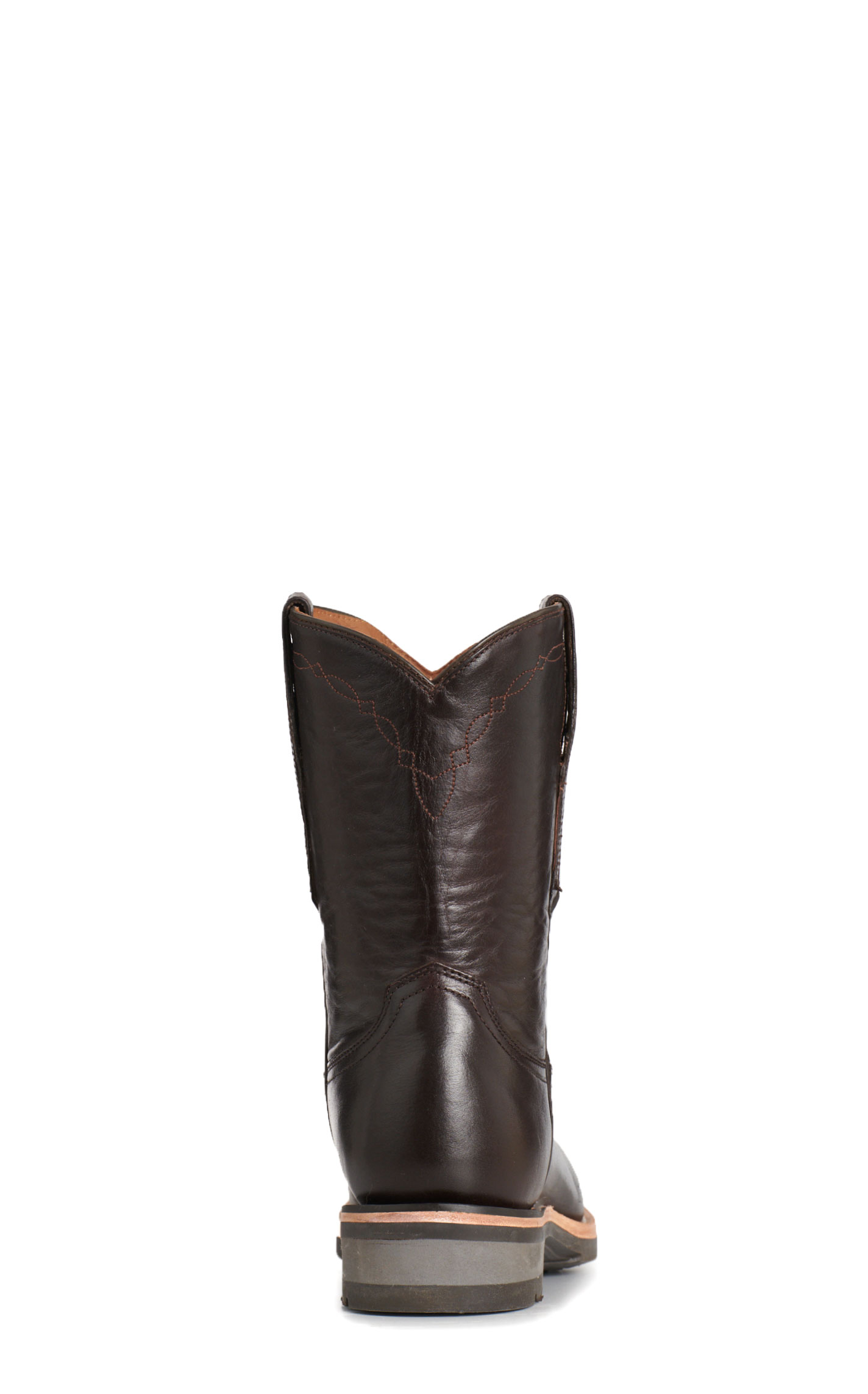 Lucchese Men’s Raymond Chocolate Ranch Hand Roper Round Toe Cowboy Boots - Image 1
