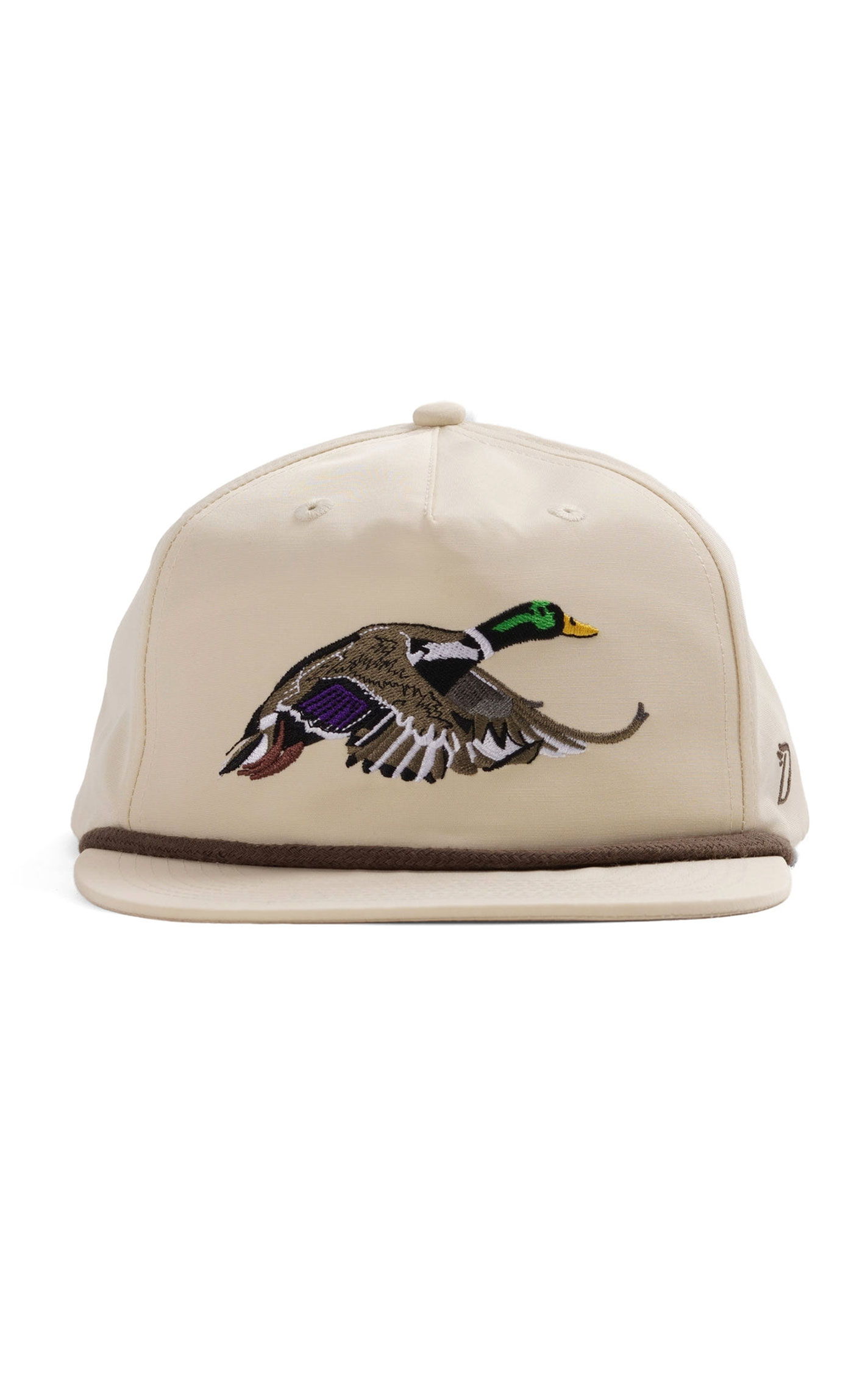 Duck Camp Mallard Ivory 5 Panel Flat Bill Cap - Image 1