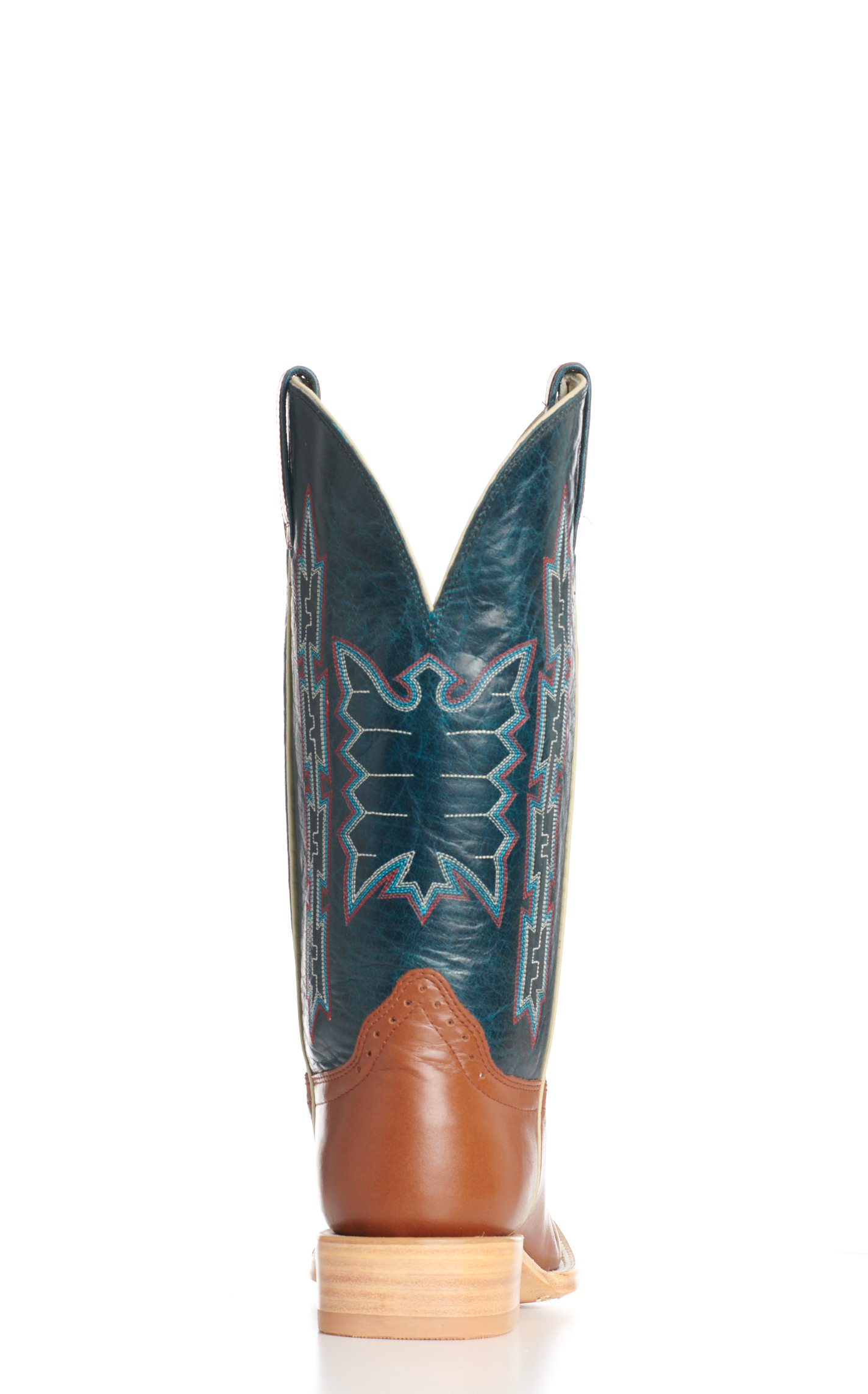 Hondo Men's Pagsoa Benedictine and Navy Square Toe Cowboy Boots - Image 1