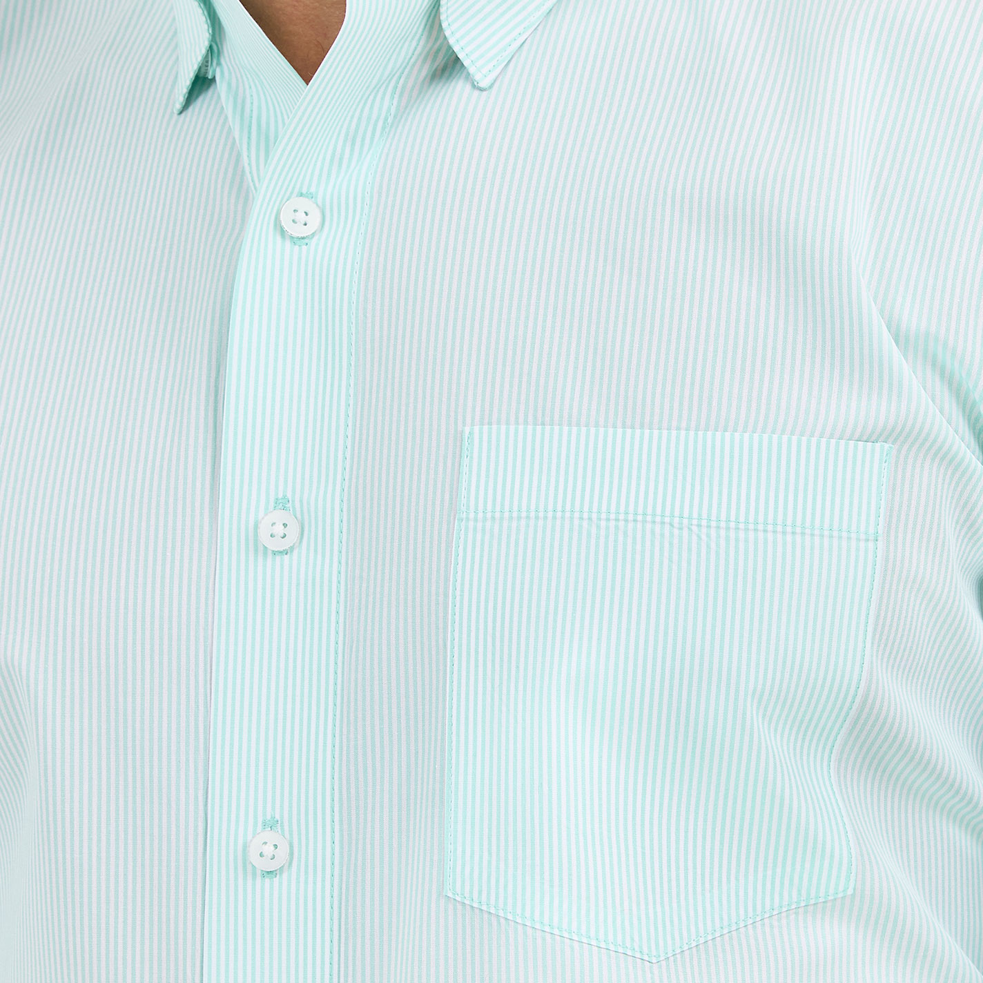 Cody Johnson Men's Seafoam Pinstripe Long Sleeve Western Shirt - Image 1
