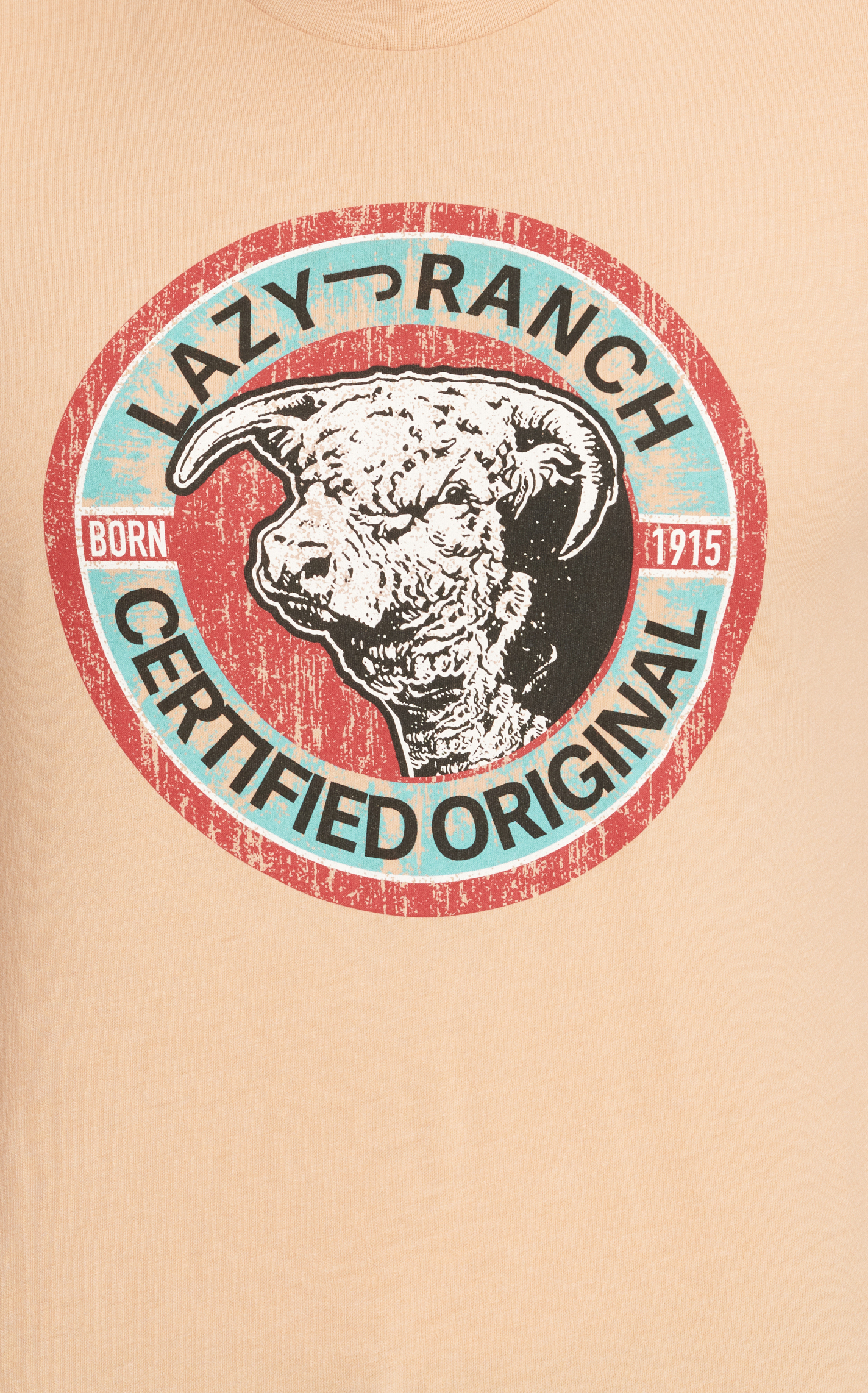 Lazy J Men's Sand Certified Logo Graphic T-Shirt - Image 1