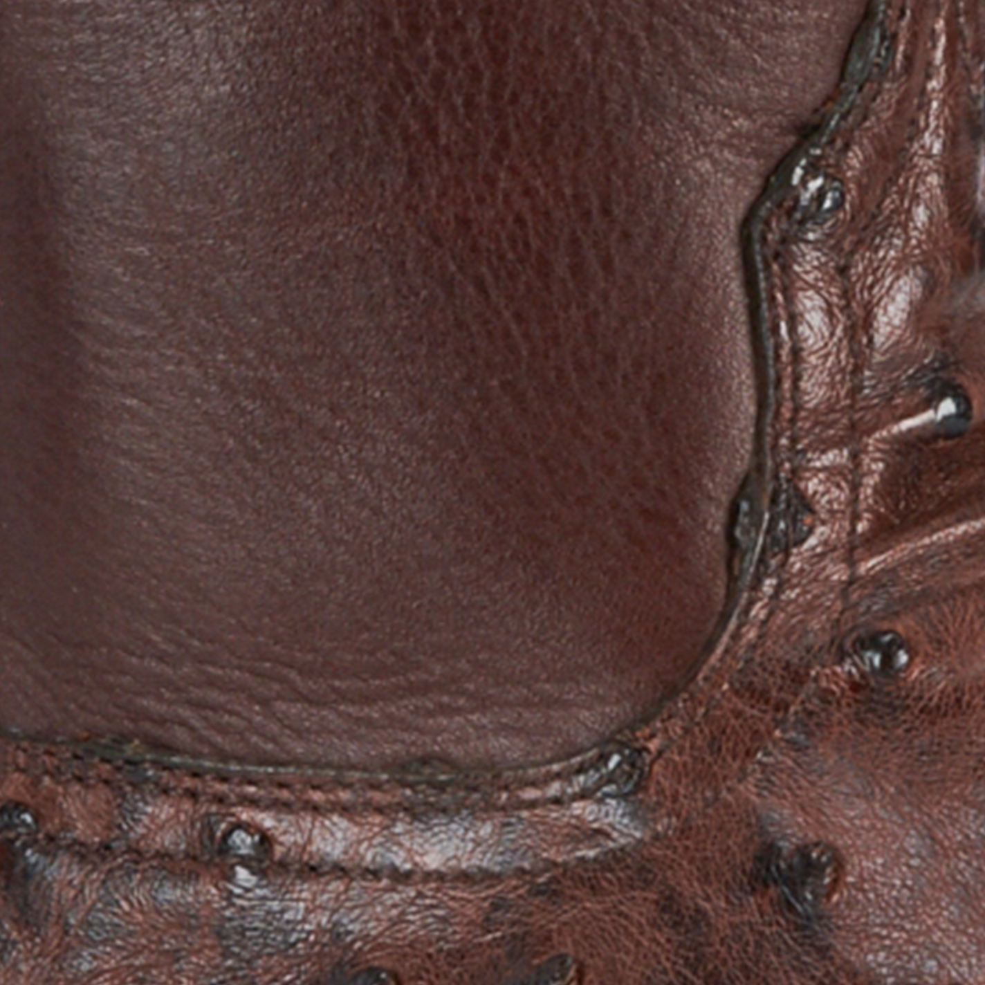 JRC & Sons Men's Miguel Full Quill Ostrich Round Toe Exotic Roper Boot in Tobacco - Image 1