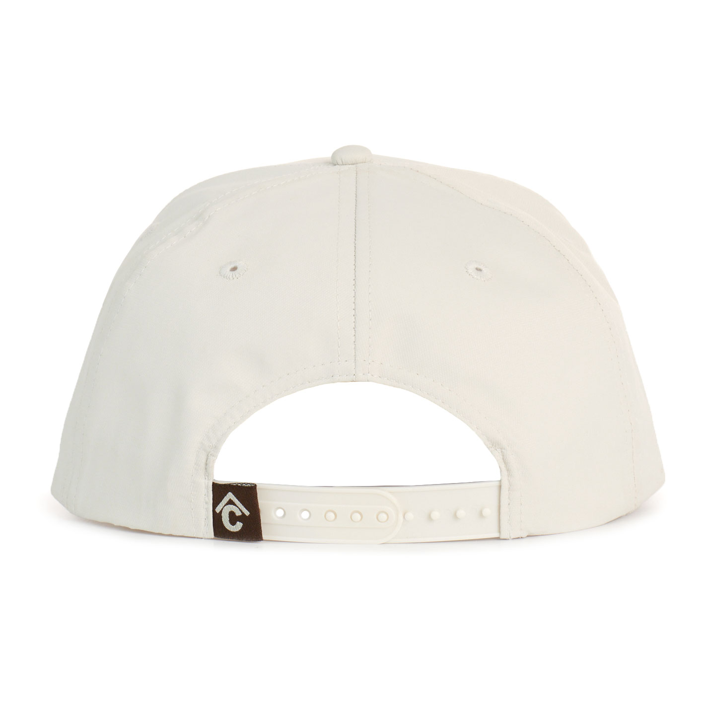 Rafter C Men's Tan & Red Banner Patch Curved Bill Cap - Image 1
