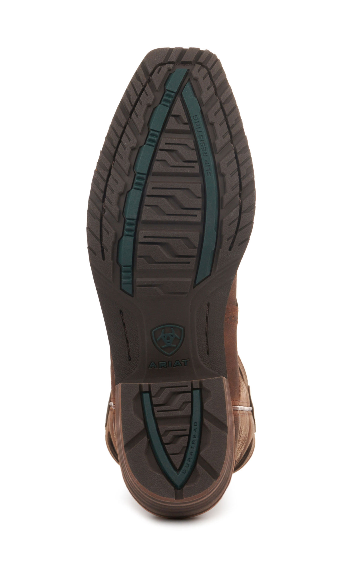 Ariat Men's Hybrid Roughstock Sorrel Crunch Brown Punchy Square Toe Cowboy Boots - Image 1