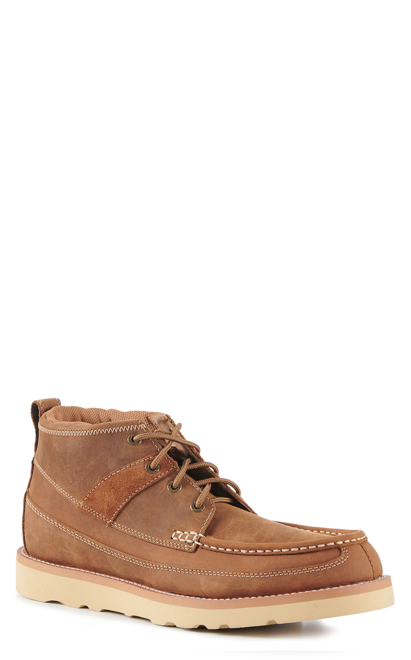 Twisted X Men's Oiled Saddle Crepe Wedge Lacer Casual Shoes - Image 1