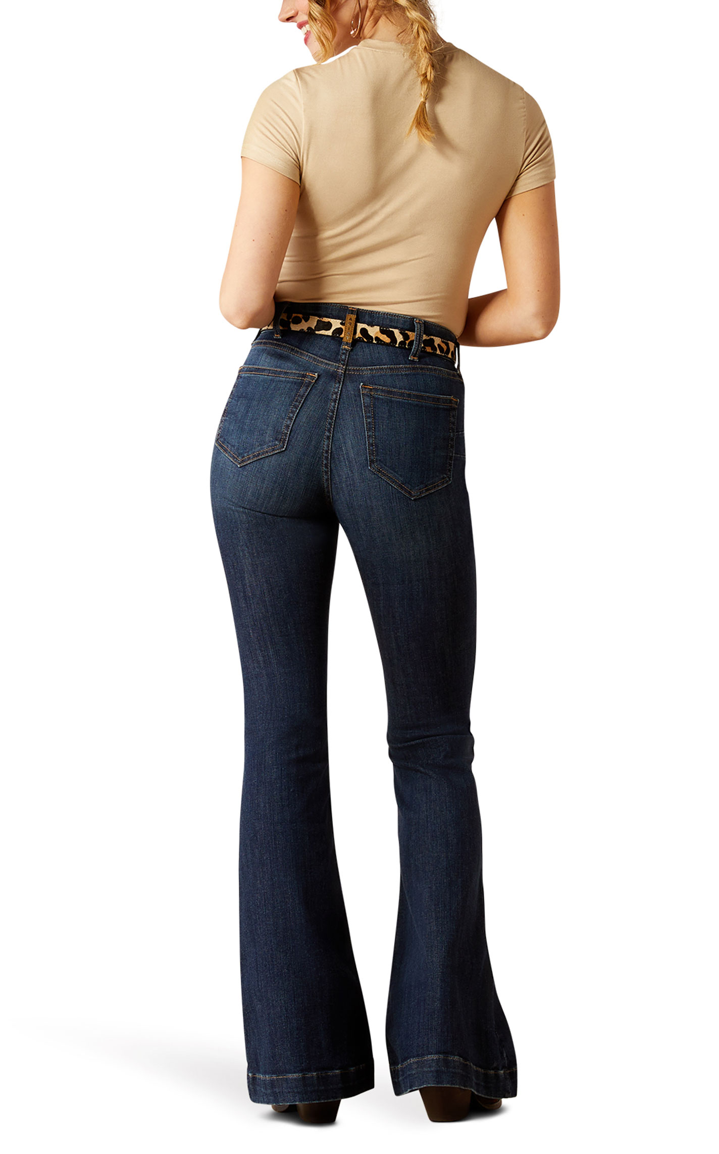 Ariat R.E.A.L. Women's Alexa Midnight High Rise Flare Leg Jeans - Image 1