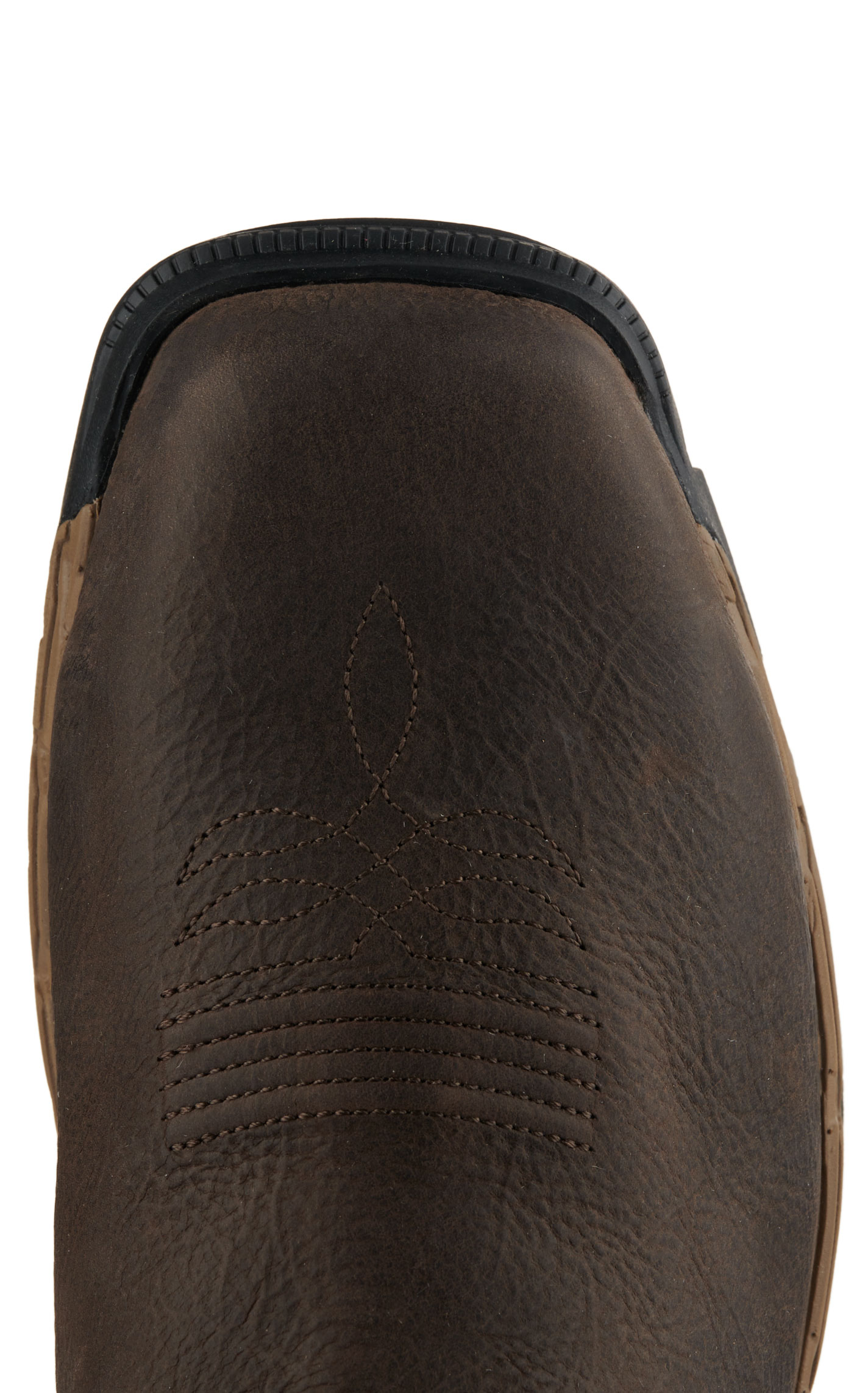 Ariat Men's Rebar Flex Dark Brown & Storm Incognito Skull VentTEK Wide Square Composite Toe Work Boot - Image 1