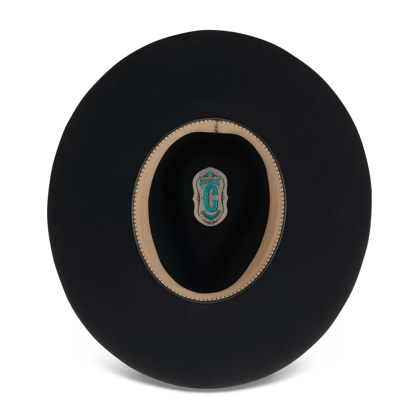 Rockin' C Women's Black with Black Grosgrain Ribbon Western Hat - Image 1