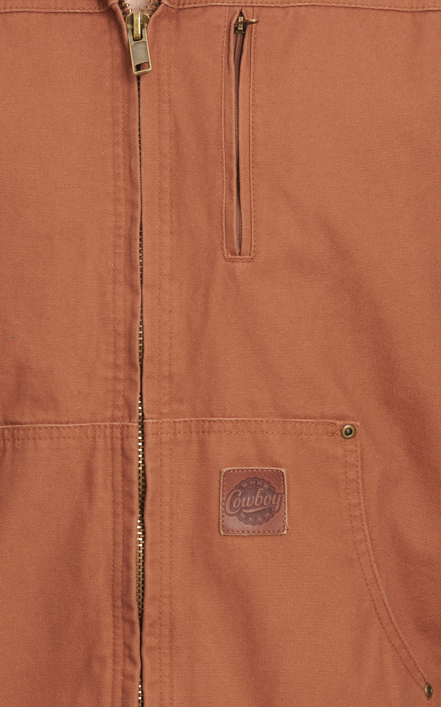 Cowboy Workwear Men's Clay Brown Hooded Canvas Jacket - Image 1