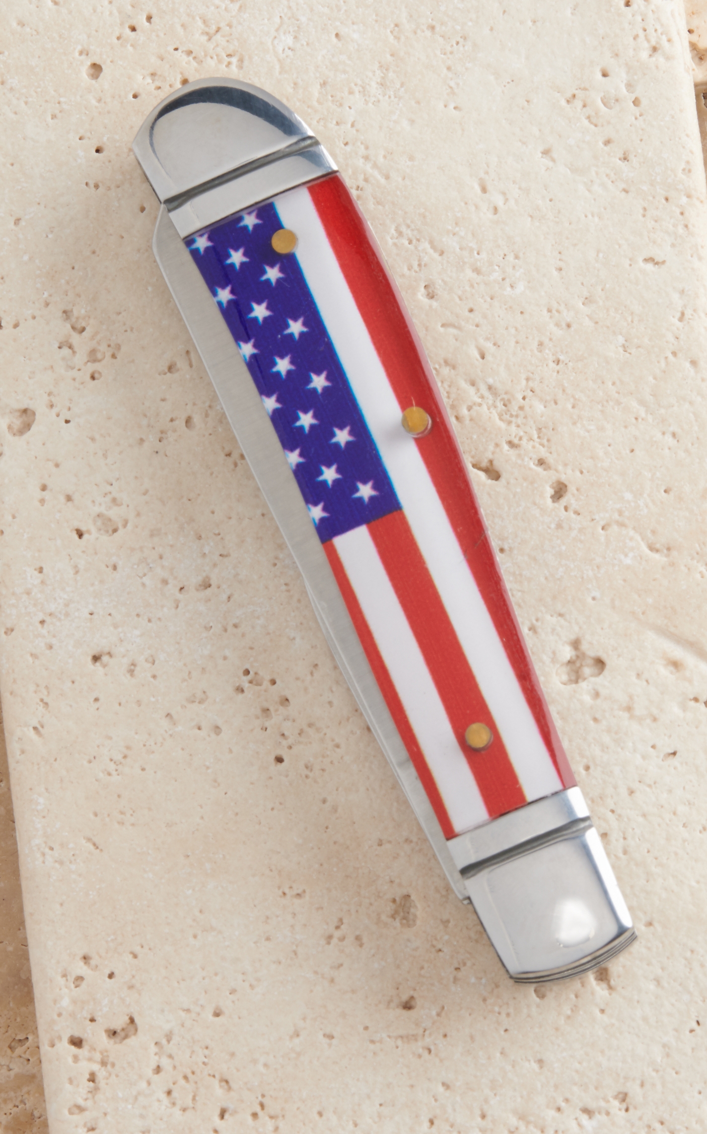 Hooey American Flag Design Trapper Knife - Image 1