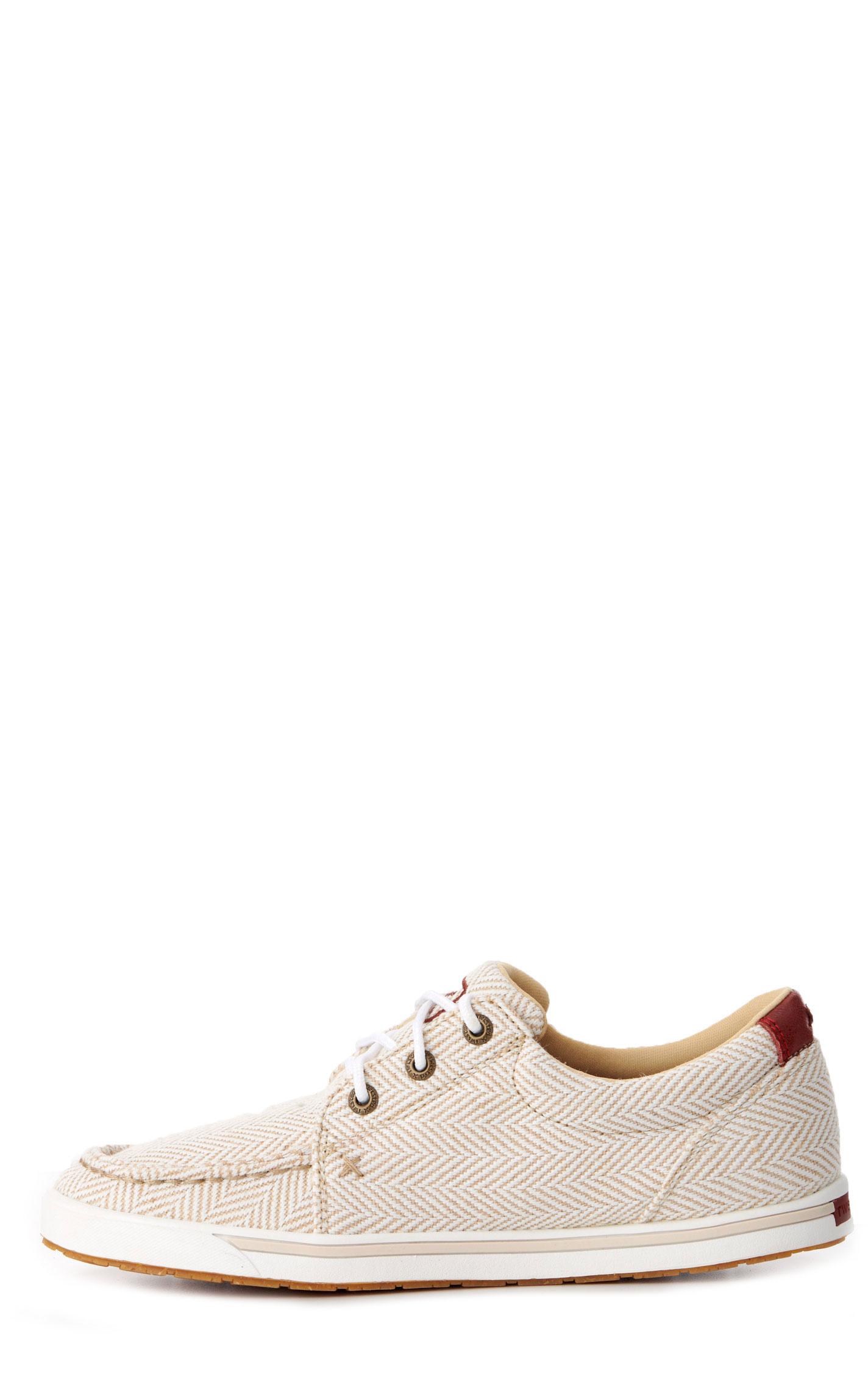 Twisted X Women's Kicks Sand and White Herringbone Lace Up Casual Shoes - Image 1