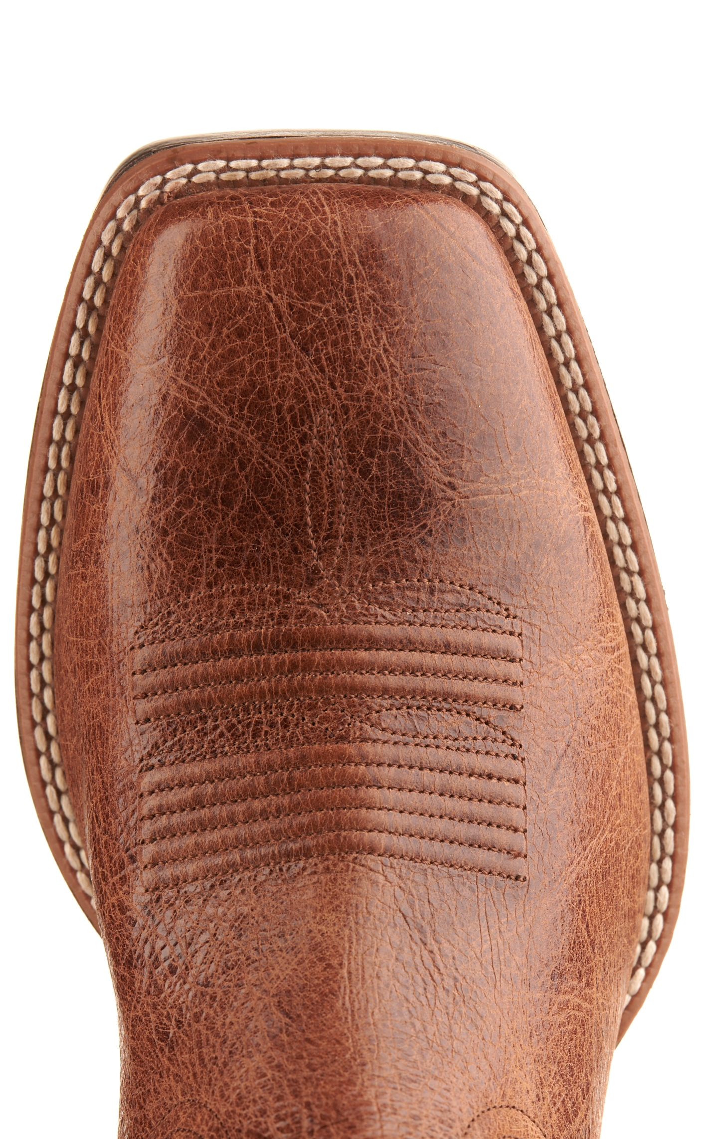 Ariat Men's Valor Ultra Dark Tan and Rocky Blue Wide Square Toe Cowboy Boot - Image 1
