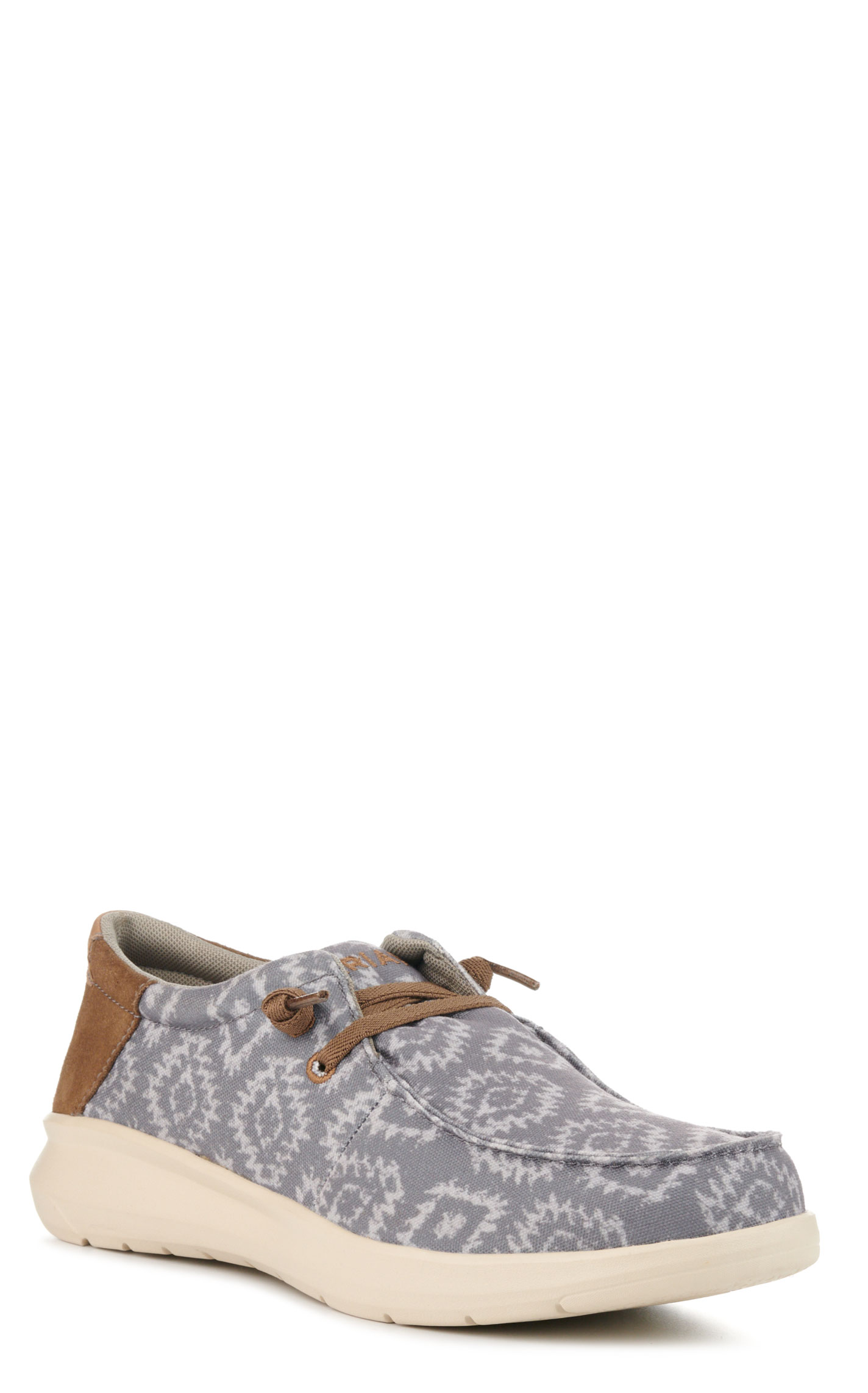 Ariat Men's Hilo Gray Blanket Print Stretch Lace Casual Shoe - Image 1
