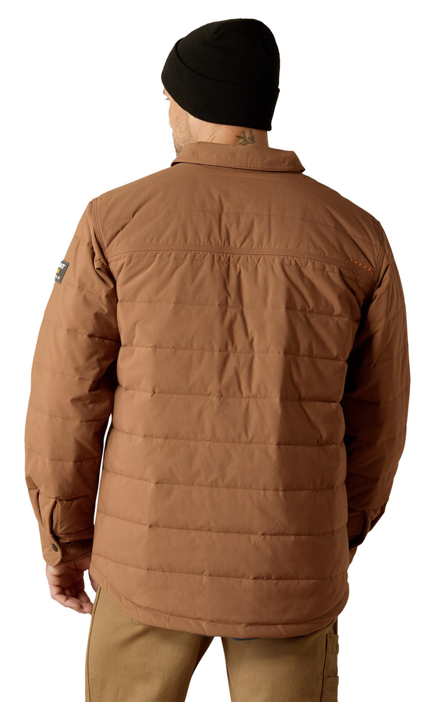 Ariat Rebar Men's Cinnamon Cordura Ripstop Insulated Shirt Jacket - Image 1