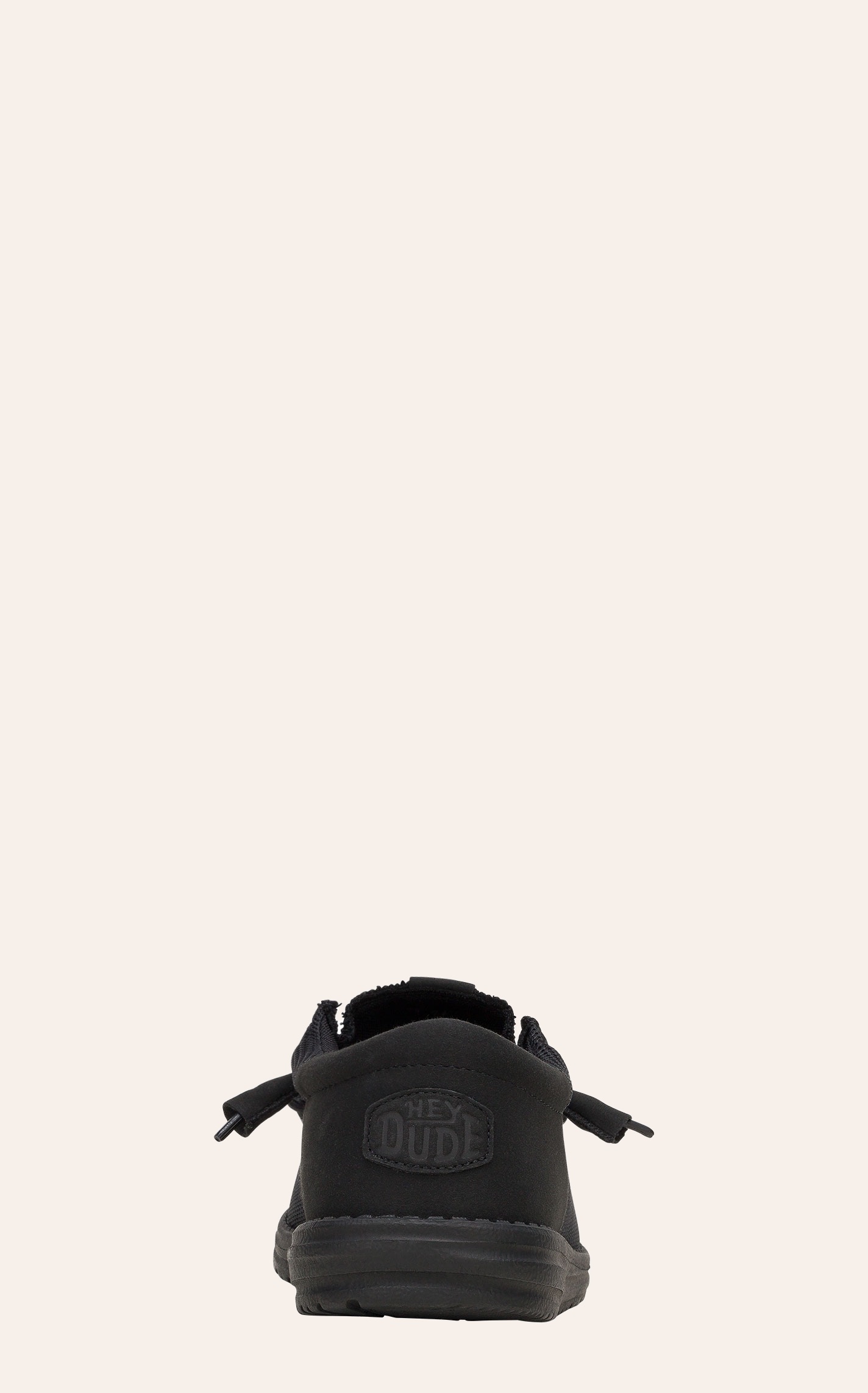 Hey Dude Men's Black Wally Funk Monochrome Lace Moccasin Shoe - Image 1