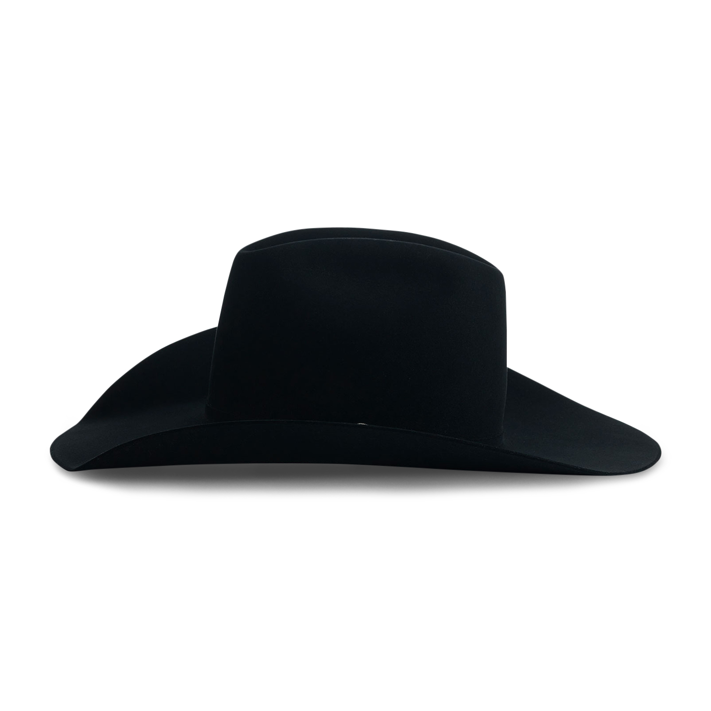Resistol 30X Rough and Ready Black Cattleman's Crown Felt Cowboy Hat - Image 1