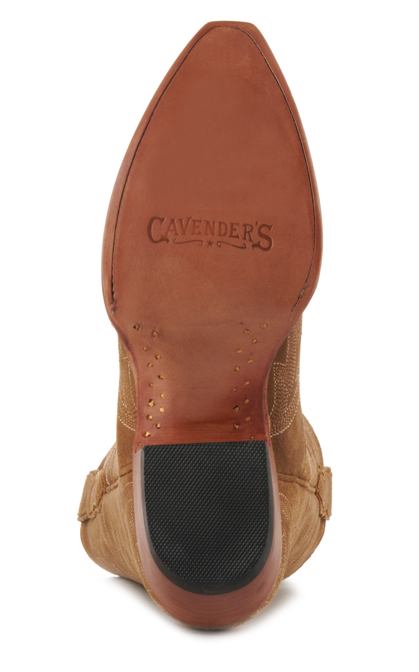 Cavender's Women's Sand Suede Snip Toe Cowboy Boots - Image 1